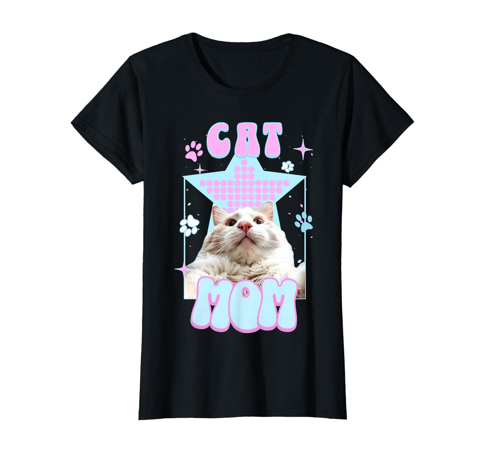 Cat Mom Y2K Harajuku Aesthetic Fur T-Shirt - Aesthetic Graphic Unisex - T-Shirt, Sweatshirt, Hoodie