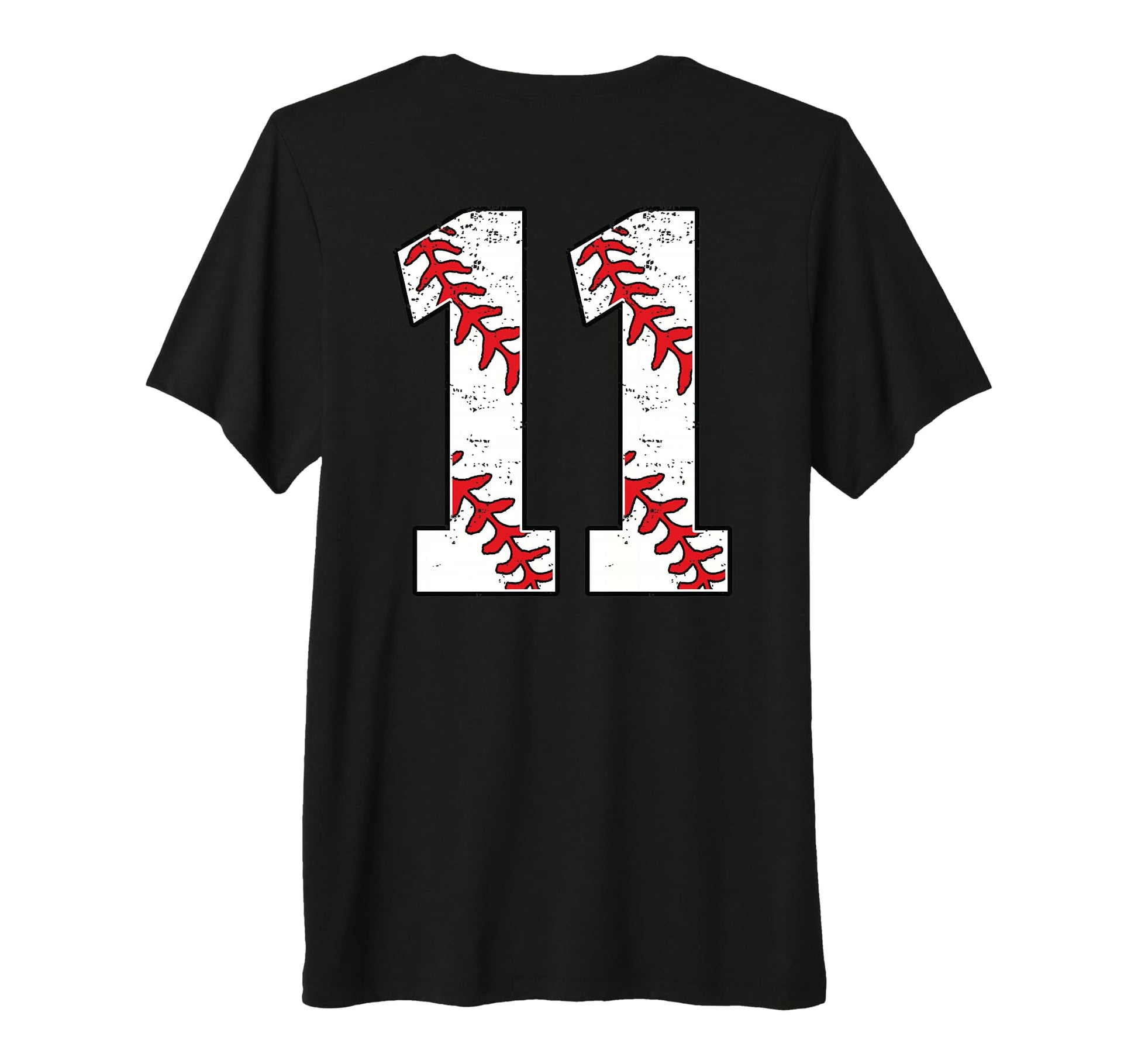Number 11 Baseball Jersey Number 11 Back T-Shirt - Custom Art Print Unisex - T-Shirt, Sweatshirt, Hoodie