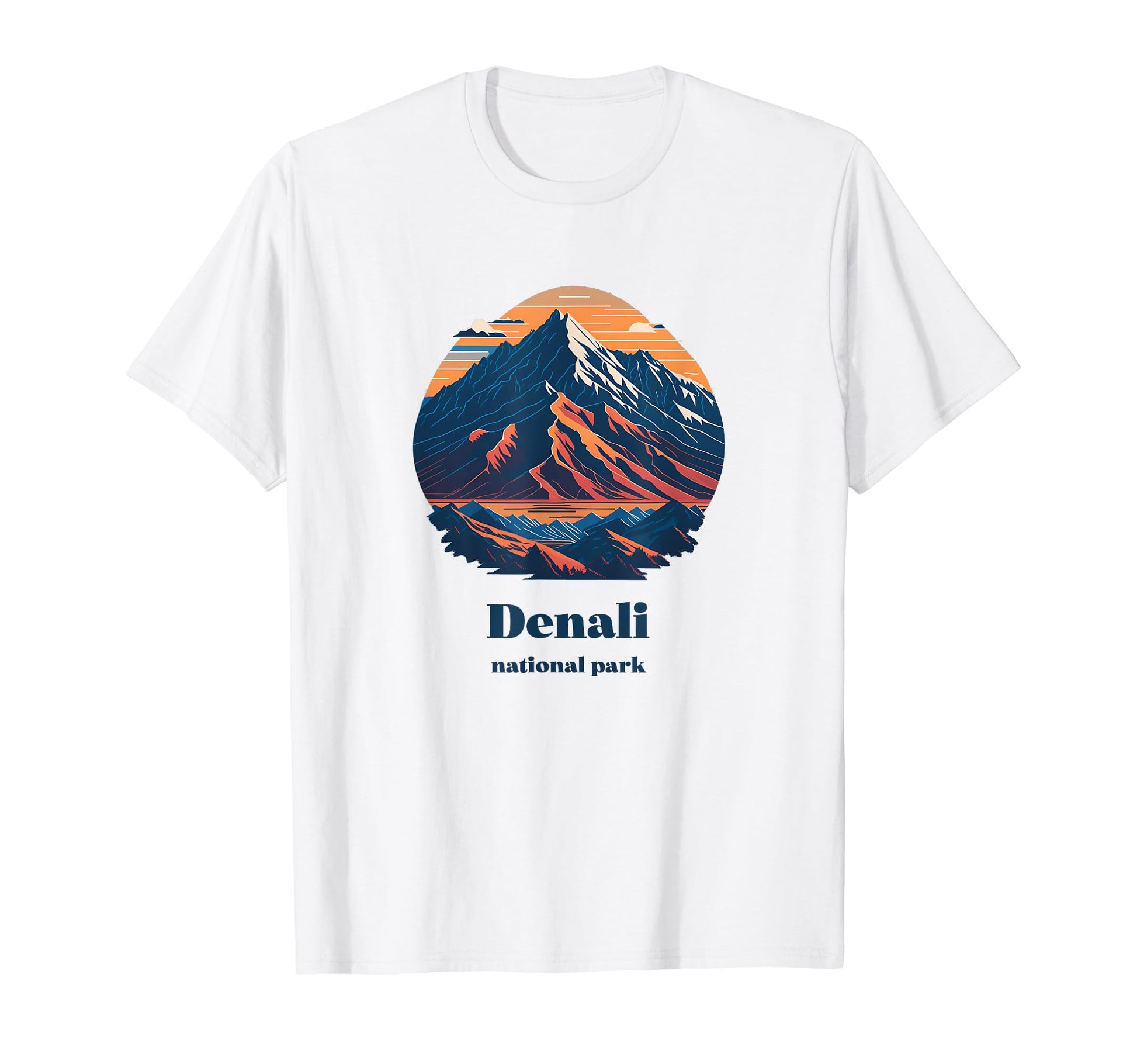 Denali National Park Alaska 80S T-Shirt - Unique Graphic Men Women - T-Shirt, Sweatshirt, Hoodie