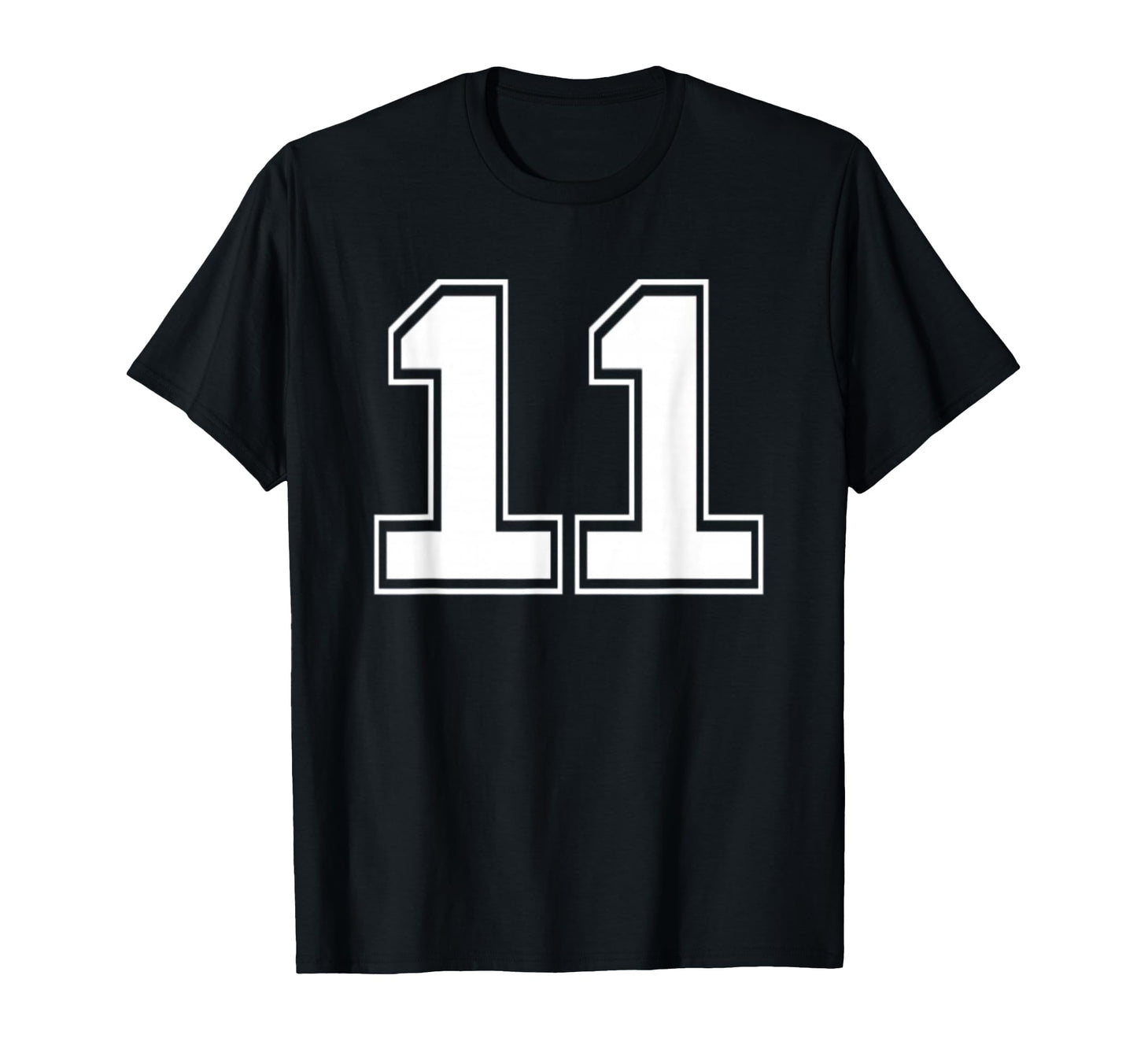 Number 11 Baseball Football Soccer T-Shirt - Custom Art Print Men Women - T-Shirt, Sweatshirt, Hoodie