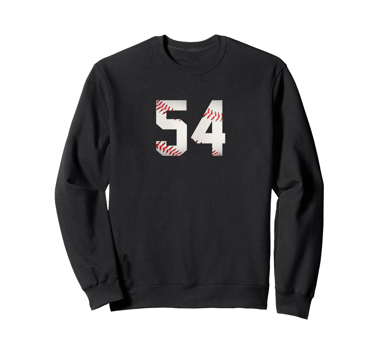 Number 54 Minimalist Birthday Baseball Sweatshirt - Trendy Graphic Unisex - T-Shirt, Sweatshirt, Hoodie