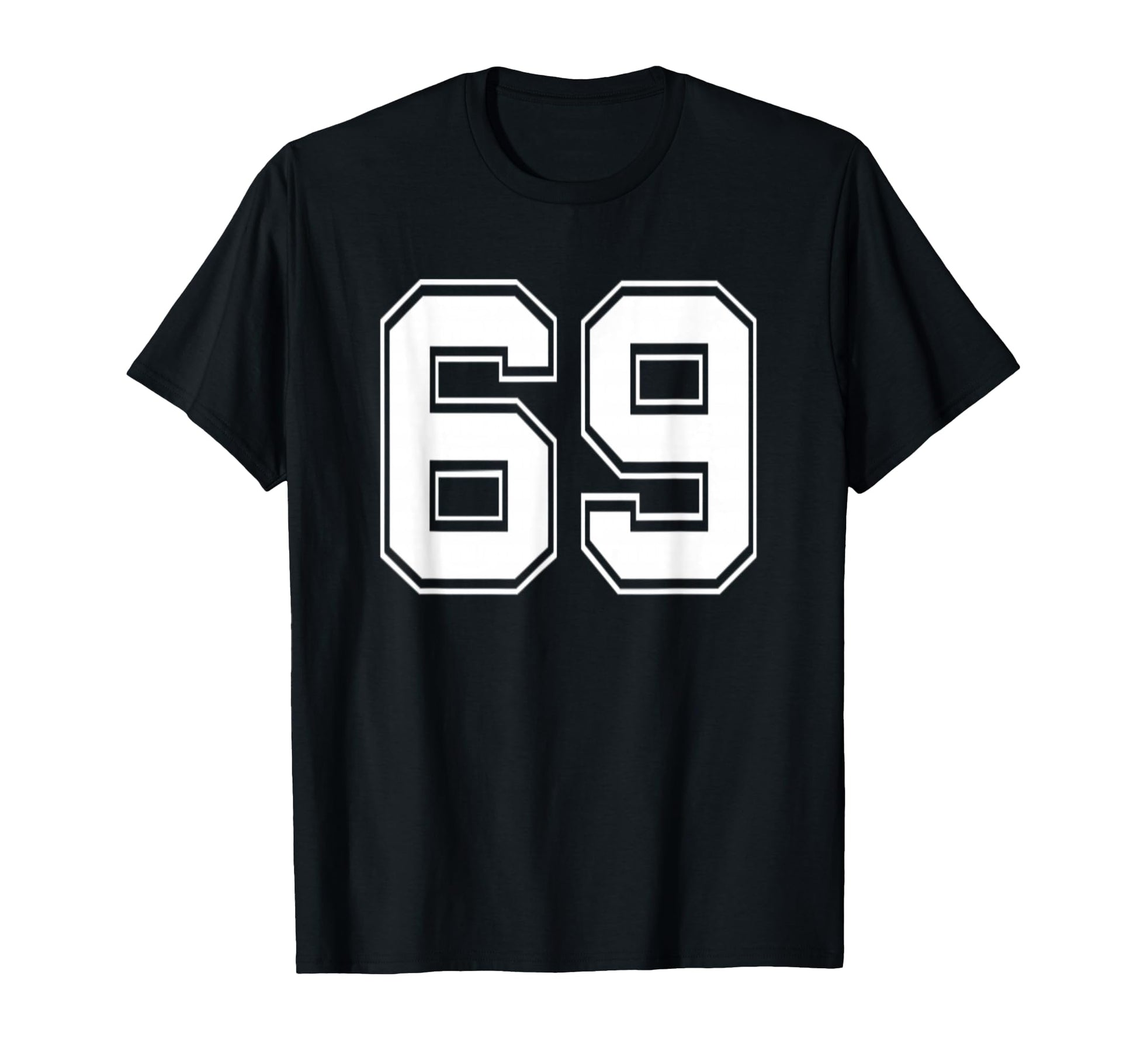 Number 69 Baseball Football Soccer T-Shirt - Minimalist Print Unisex - T-Shirt, Sweatshirt, Hoodie