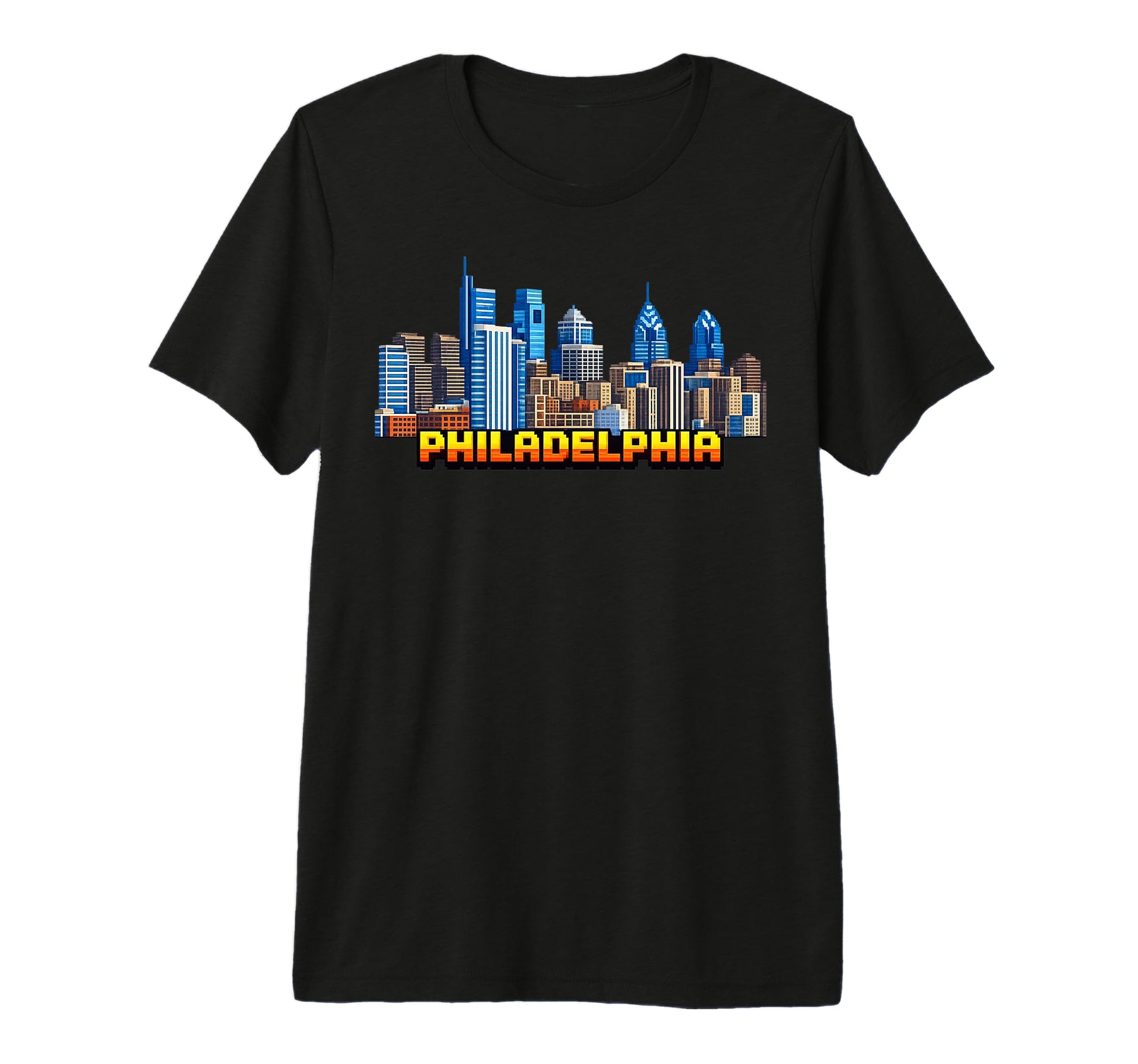 Philadelphia 8 Bit Video Arcade T-Shirt - Aesthetic Graphic Men Women - T-Shirt, Sweatshirt, Hoodie