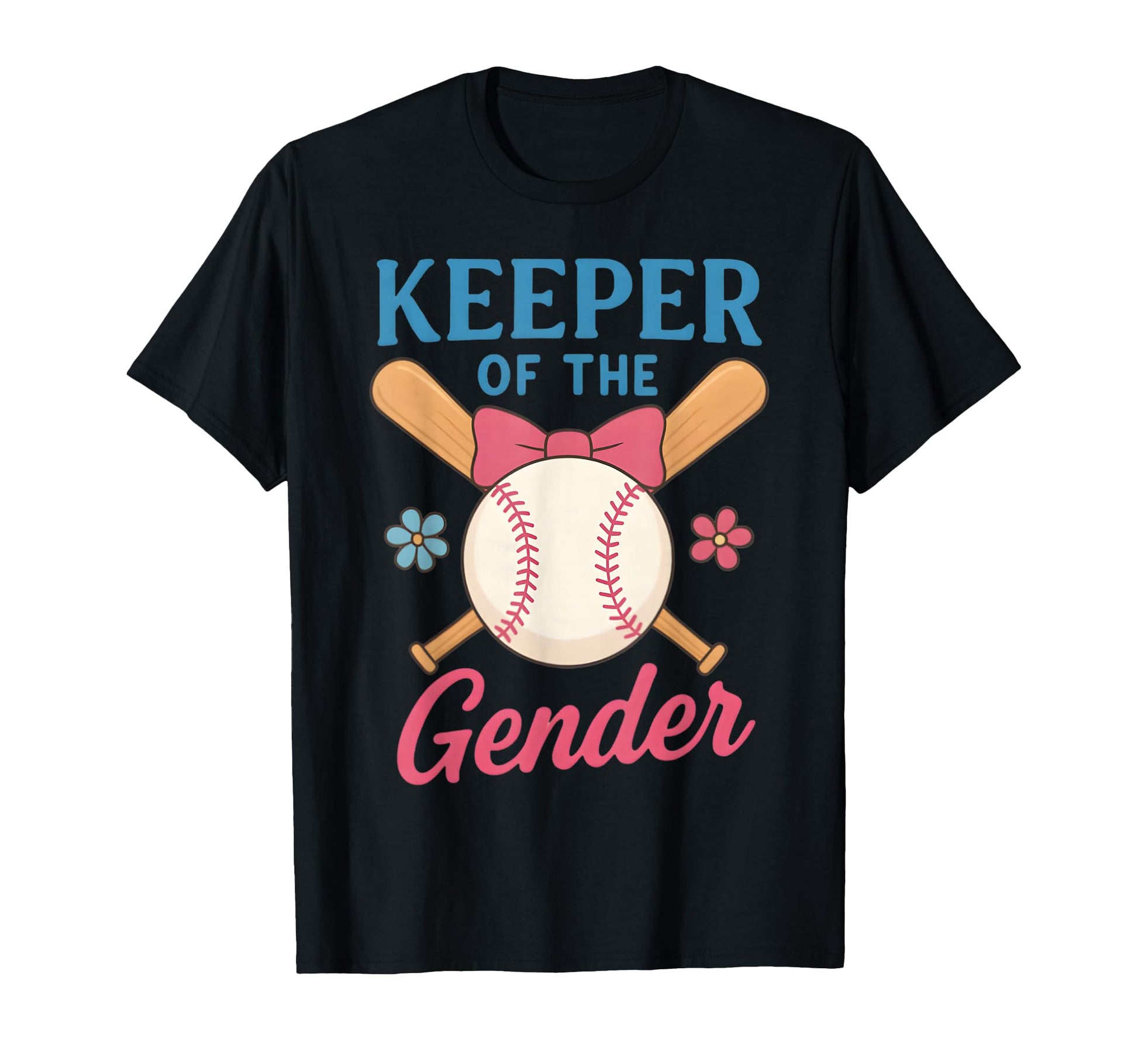Keeper Gender Baseball Or Bows T-Shirt - Aesthetic Graphic for Adults - T-Shirt, Sweatshirt, Hoodie