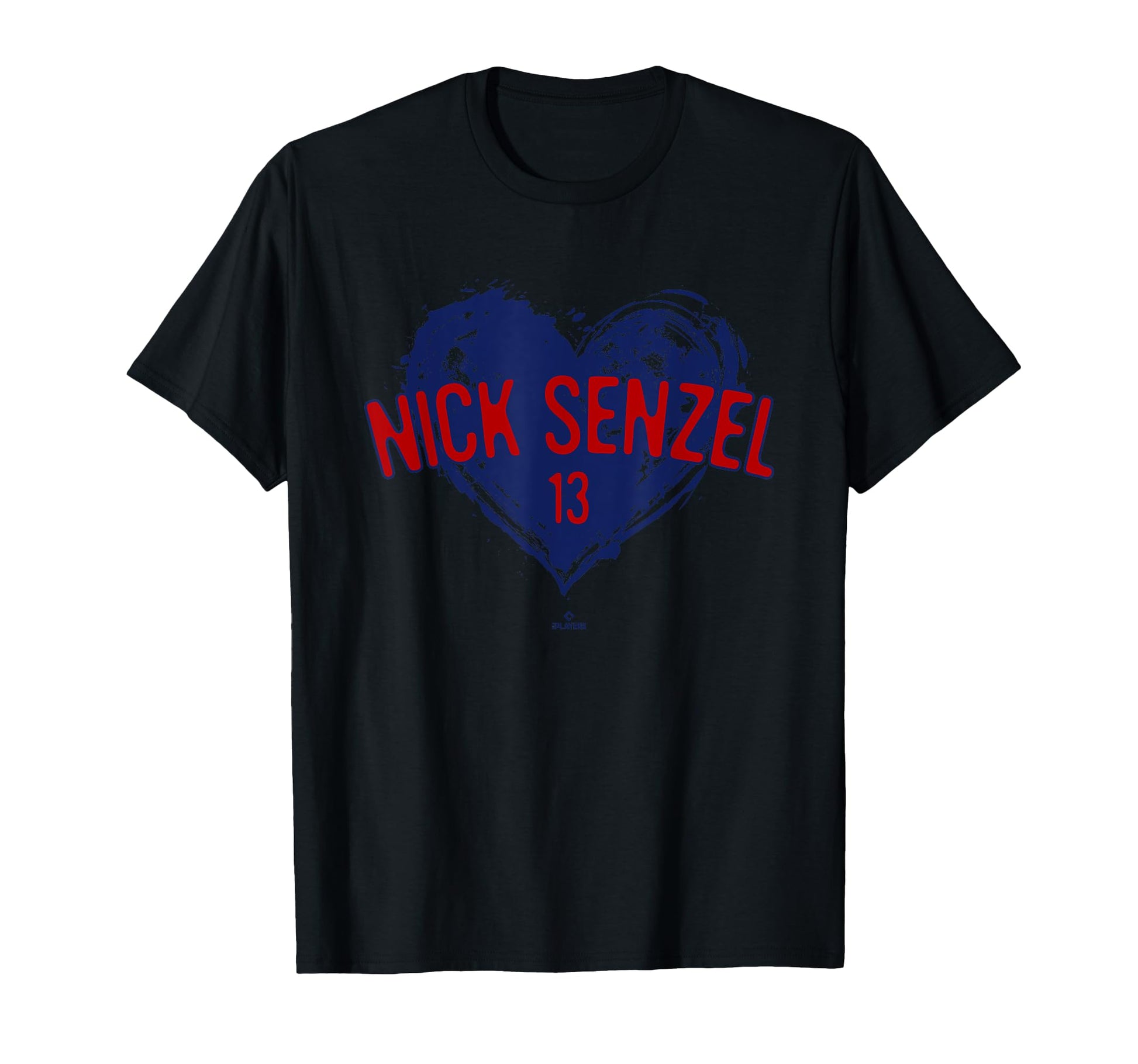 Distressed Heart Nick Senzel Washington T-Shirt - Novelty Apparel Unisex - T-Shirt, Sweatshirt, Hoodie