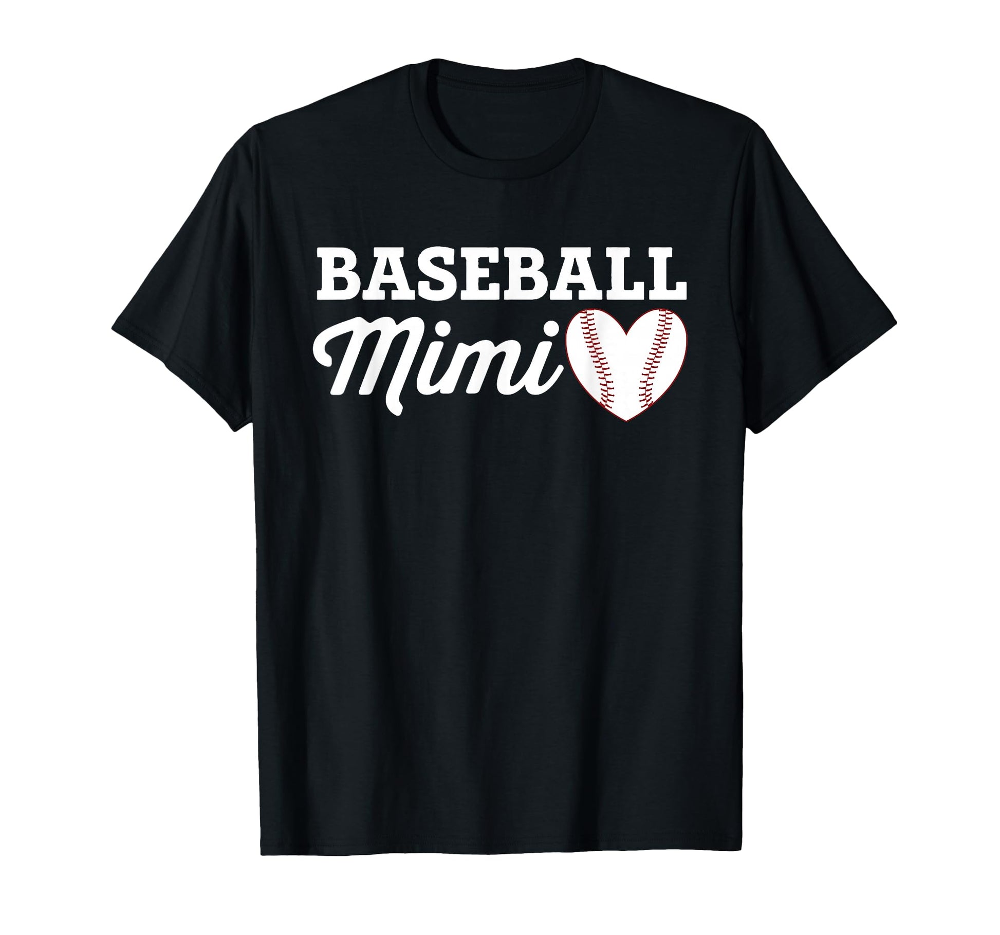 Baseball Mimi Love Heart Baseball Sports T-Shirt - Aesthetic Graphic Unisex - T-Shirt, Sweatshirt, Hoodie