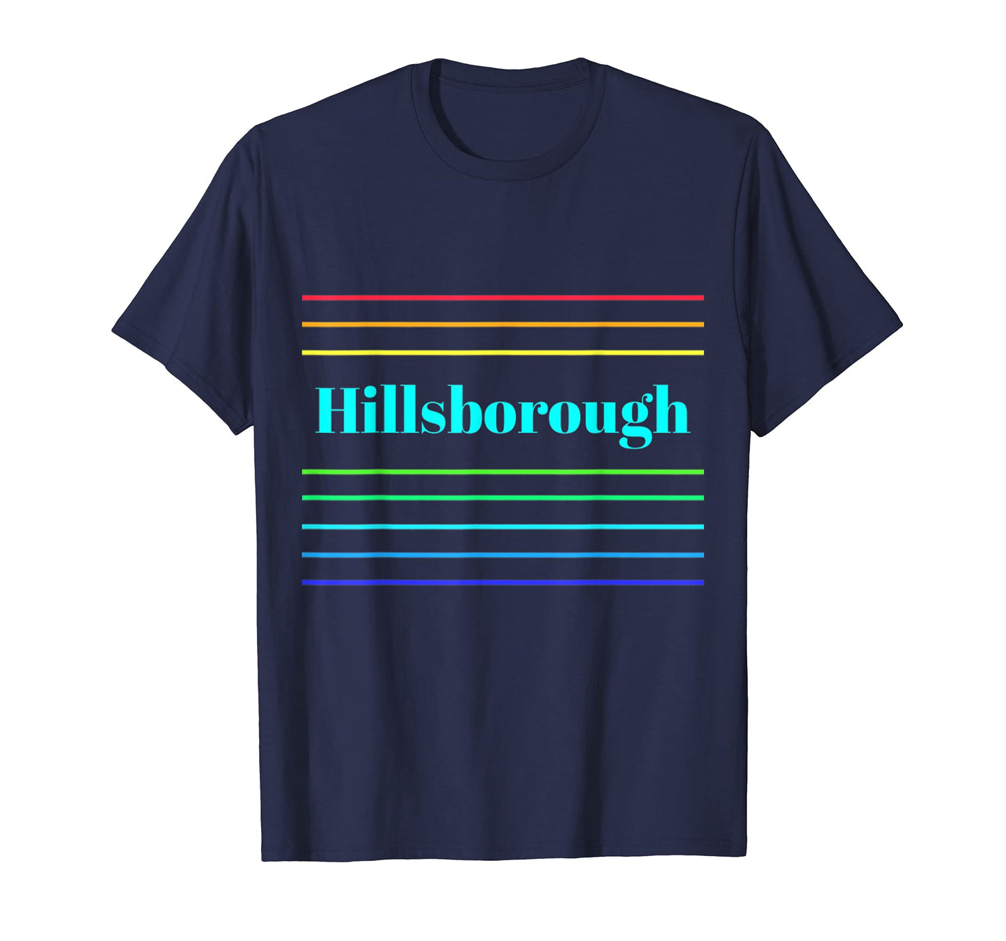 Hillsborough Stripe T-Shirt - Minimalist Print Men Women - T-Shirt, Sweatshirt, Hoodie
