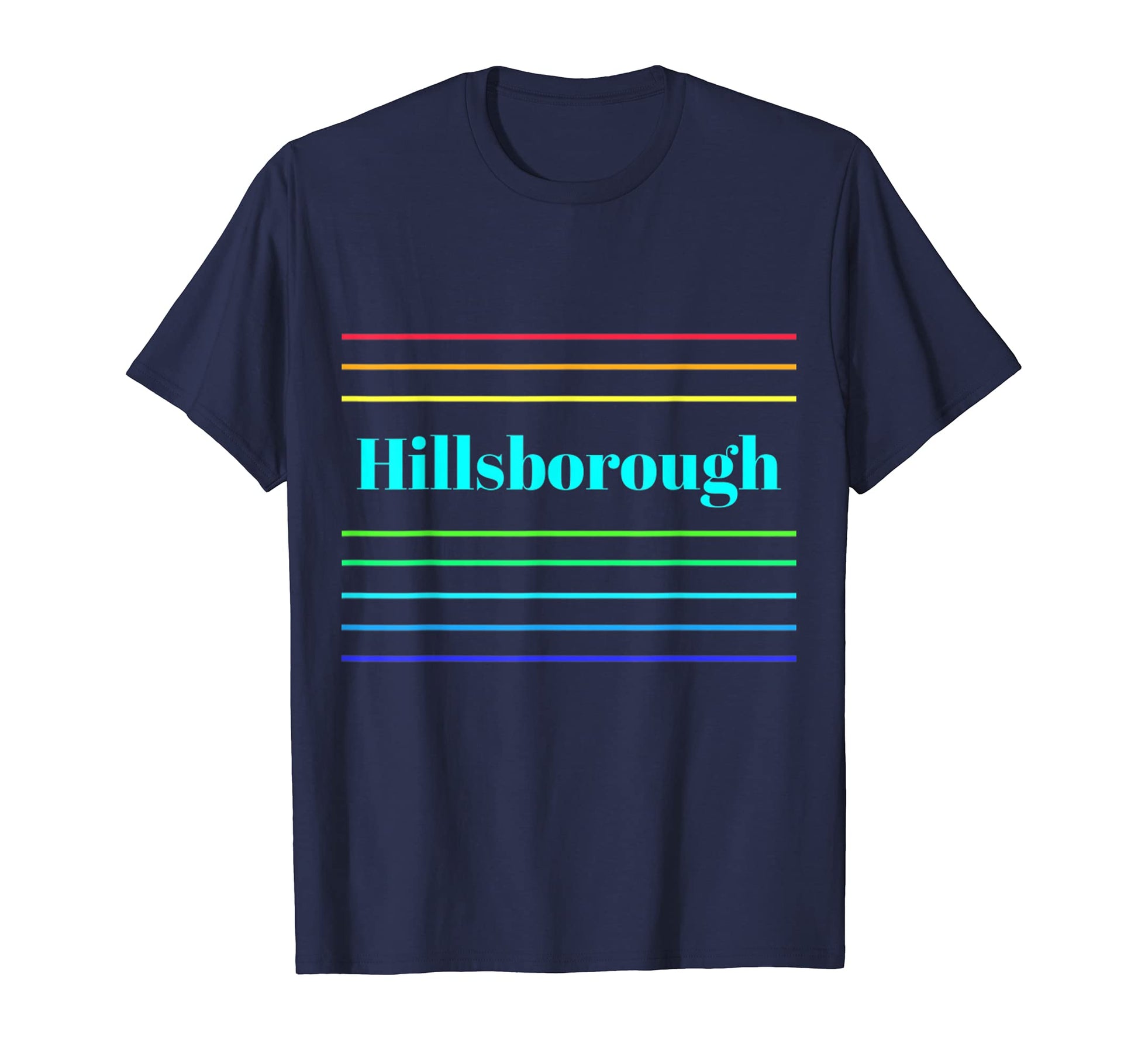 Hillsborough Stripe T-Shirt - Minimalist Print Men Women - T-Shirt, Sweatshirt, Hoodie