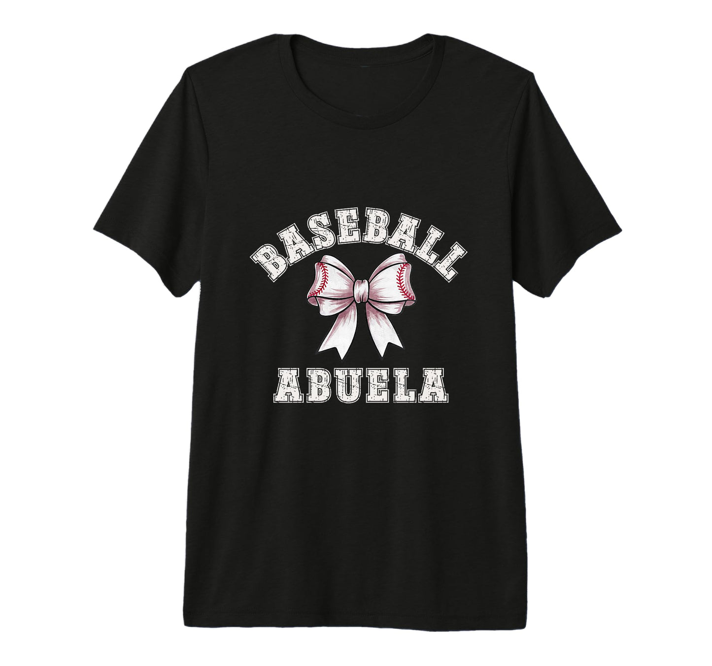 Coquette Baseball Abuela Bow Game Day T-Shirt - Minimalist Print Men Women - T-Shirt, Sweatshirt, Hoodie