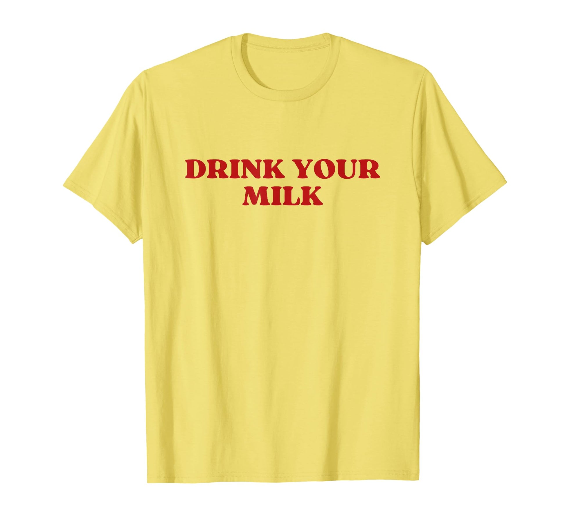 Drink Your Milk Y2K Aesthetic T-Shirt - Custom Art Print for Adults - T-Shirt, Sweatshirt, Hoodie