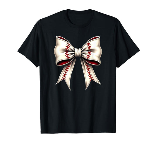 Baseball Coquette Bow Mommy T-Shirt - Fun Novelty Design Unisex - T-Shirt, Sweatshirt, Hoodie