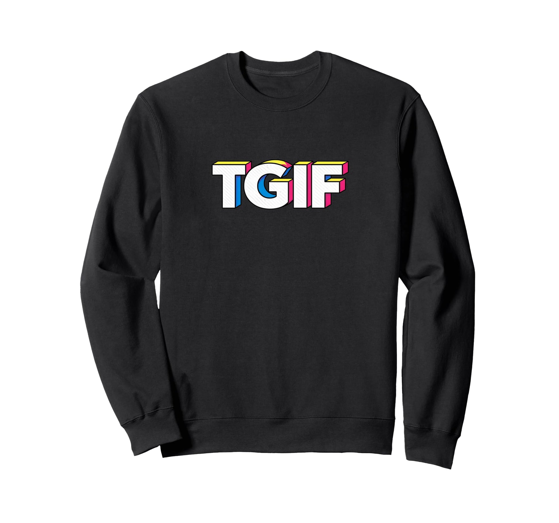 Fun Friday Tgif Pop Art Typography Sweatshirt - Custom Art Print Men Women - T-Shirt, Sweatshirt, Hoodie
