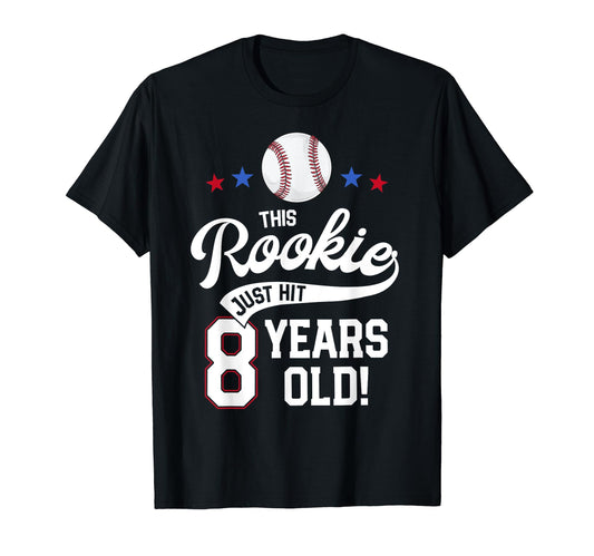 Baseball Birthday Party This Rookie T-Shirt - Graphic Print for Adults - T-Shirt, Sweatshirt, Hoodie