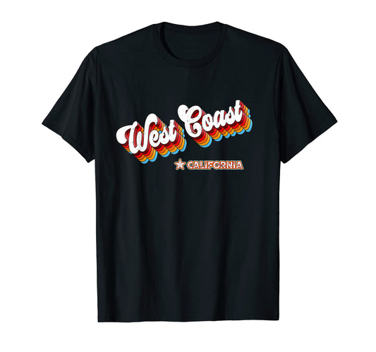 80S West Coast California Ca T-Shirt - Graphic Print for Adults - T-Shirt, Sweatshirt, Hoodie