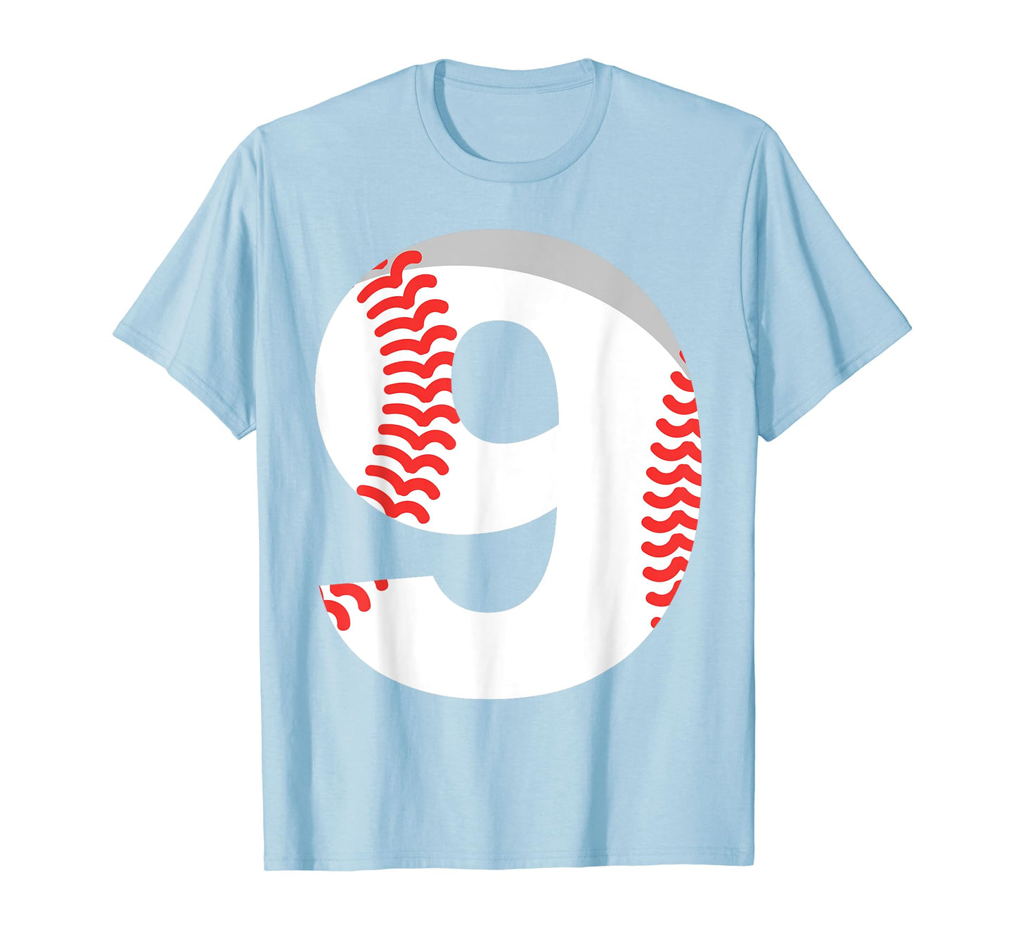 Ninth Birthday 9Th Baseball Number 9 T-Shirt - Graphic Print Men Women - T-Shirt, Sweatshirt, Hoodie