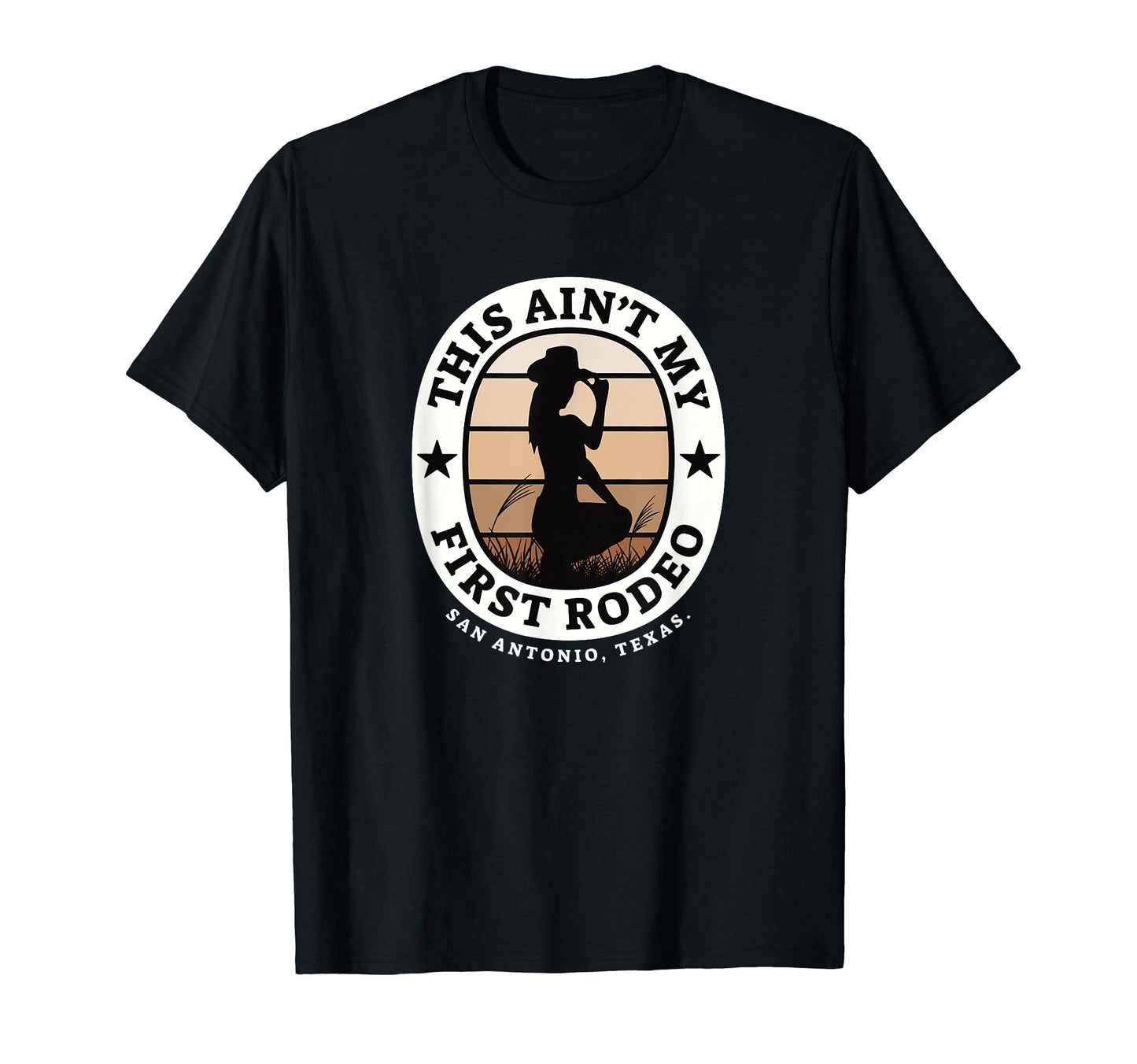 This Aint My First Rodeo Cowgirl T-Shirt - Aesthetic Graphic for Adults - T-Shirt, Sweatshirt, Hoodie