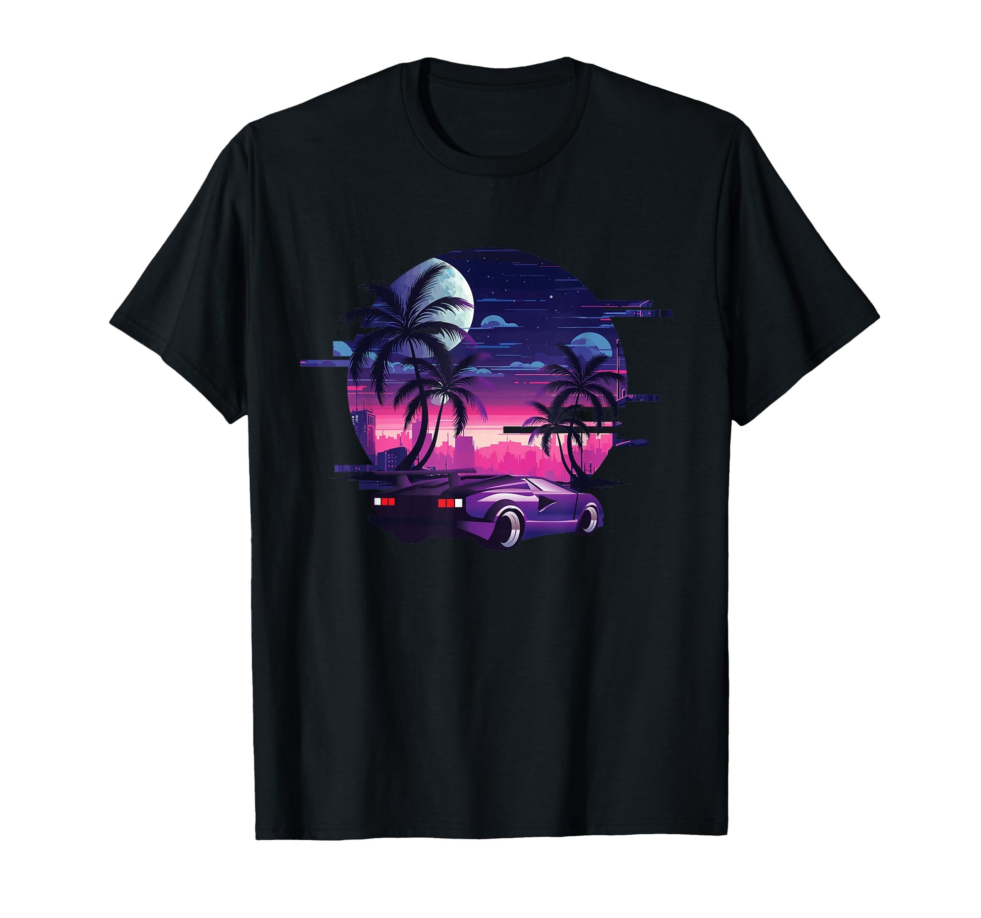 Outrun Sunset Car Vaporwave Chillwave T-Shirt - Streetwear Style Men Women - T-Shirt, Sweatshirt, Hoodie