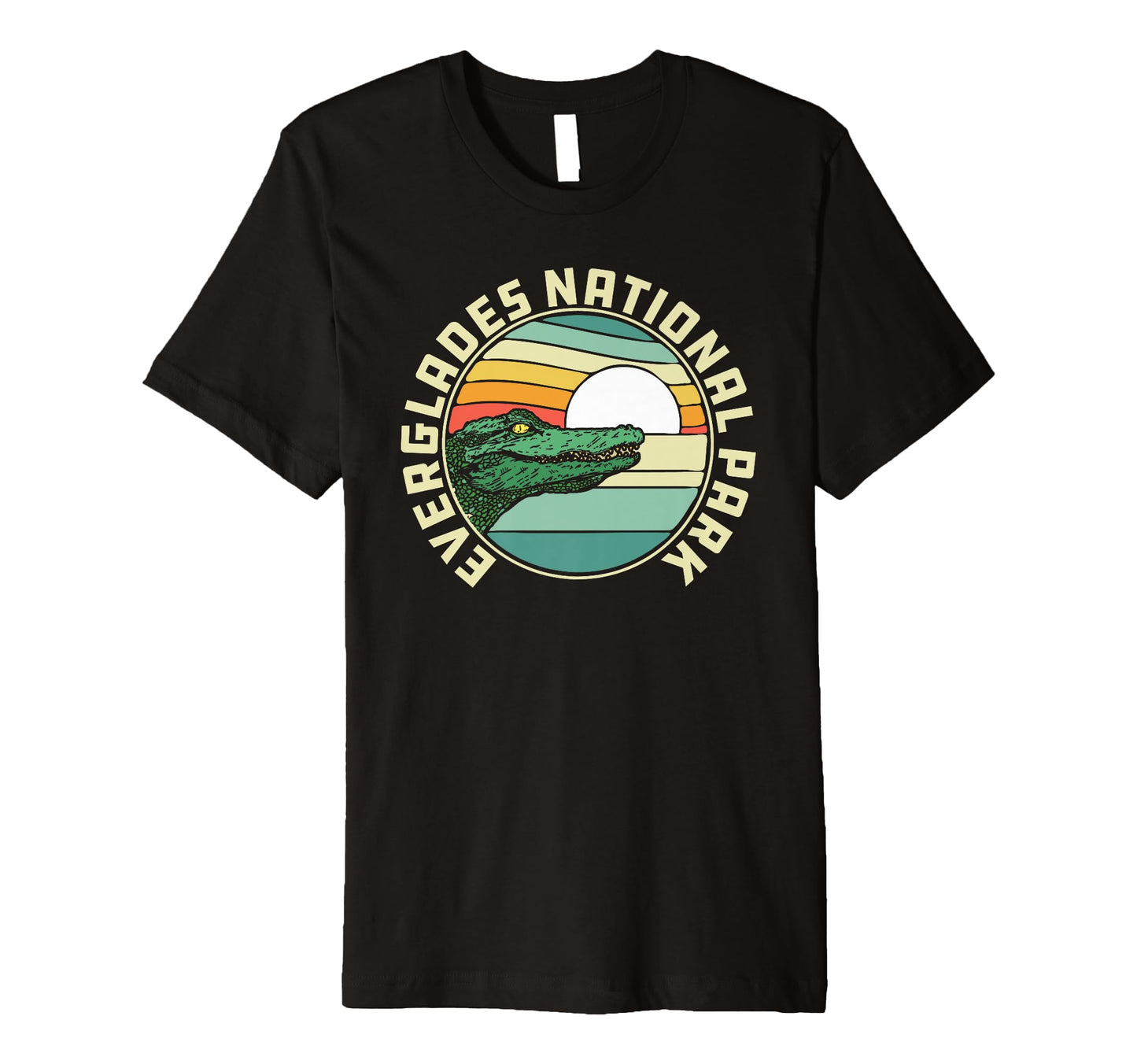 Everglades National Park Alligator 80S T-Shirt - Minimalist Print Men Women - T-Shirt, Sweatshirt, Hoodie