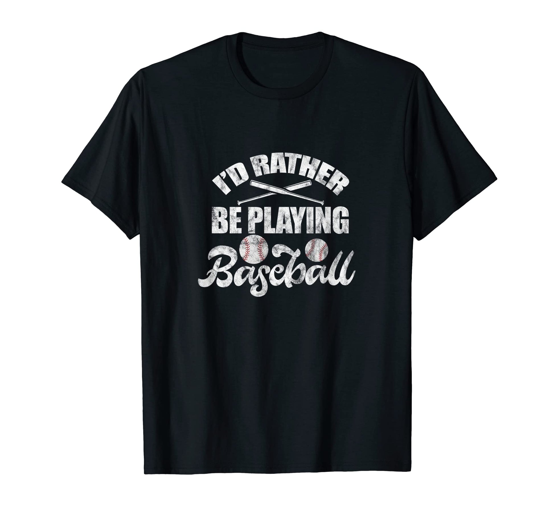 Id Rather Be Playing Baseball Player T-Shirt - Novelty Apparel Men Women - T-Shirt, Sweatshirt, Hoodie