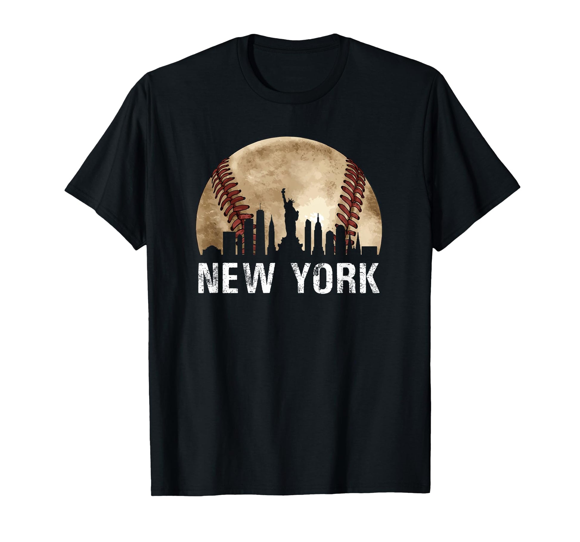New York City Skyline Baseball Lover T-Shirt - Trendy Graphic for Adults - T-Shirt, Sweatshirt, Hoodie