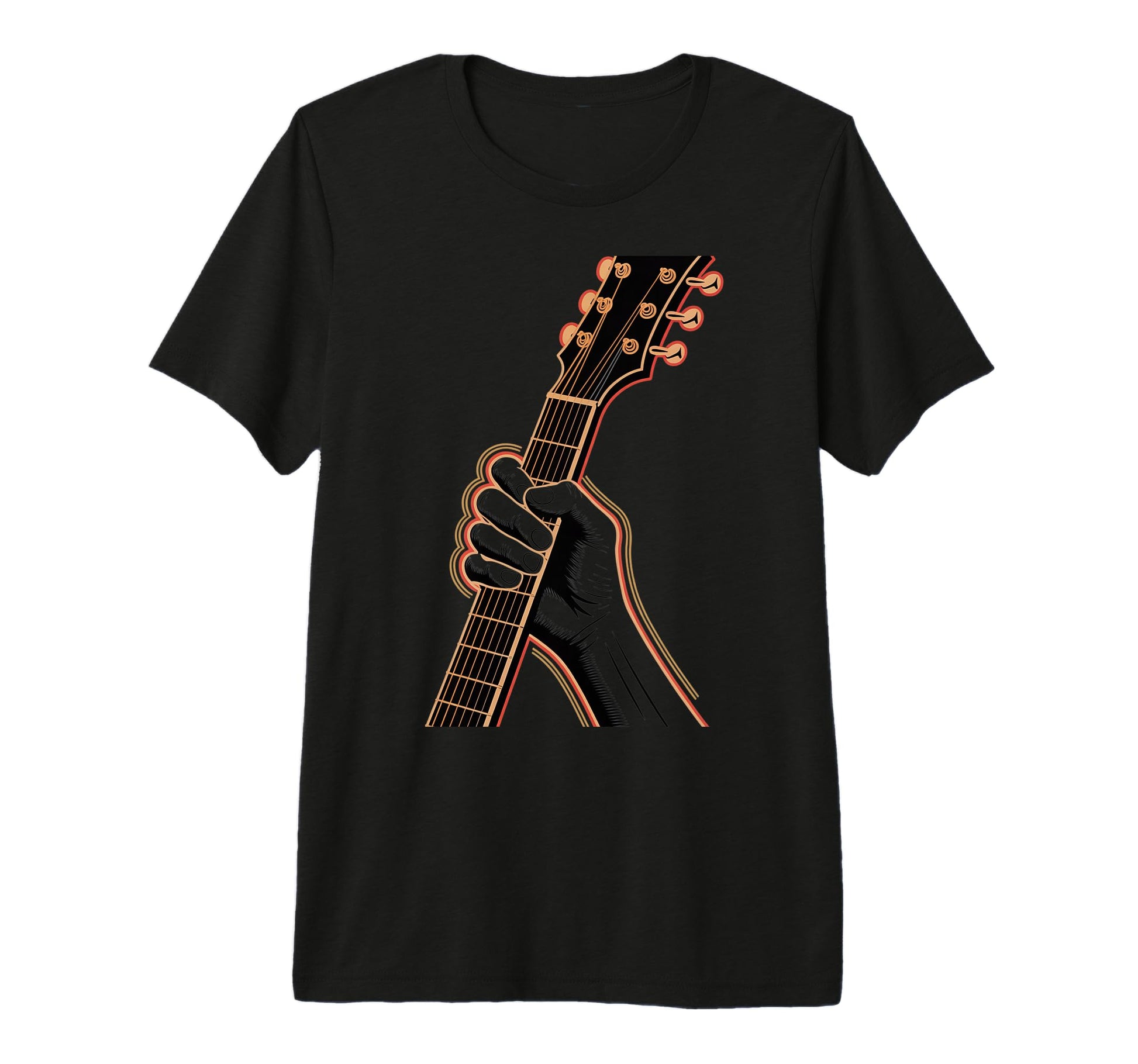 Guitarist Hand Fretboard Electric T-Shirt - Aesthetic Graphic for Adults - T-Shirt, Sweatshirt, Hoodie
