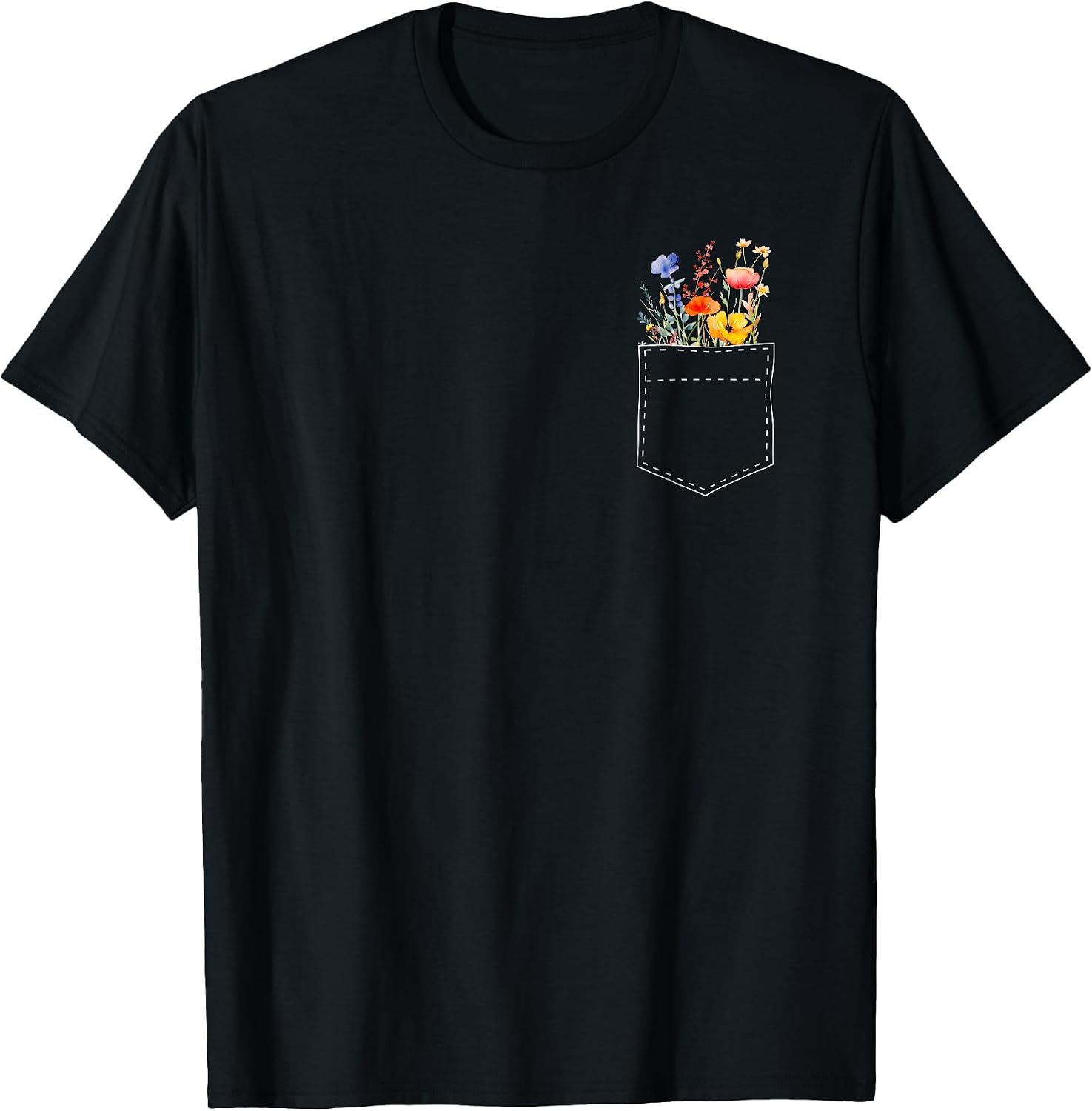 Wildflowers Pocket graphics - Adult & Kids T-Shirts, Sweatshirts & Hoodies apparel design preview 1