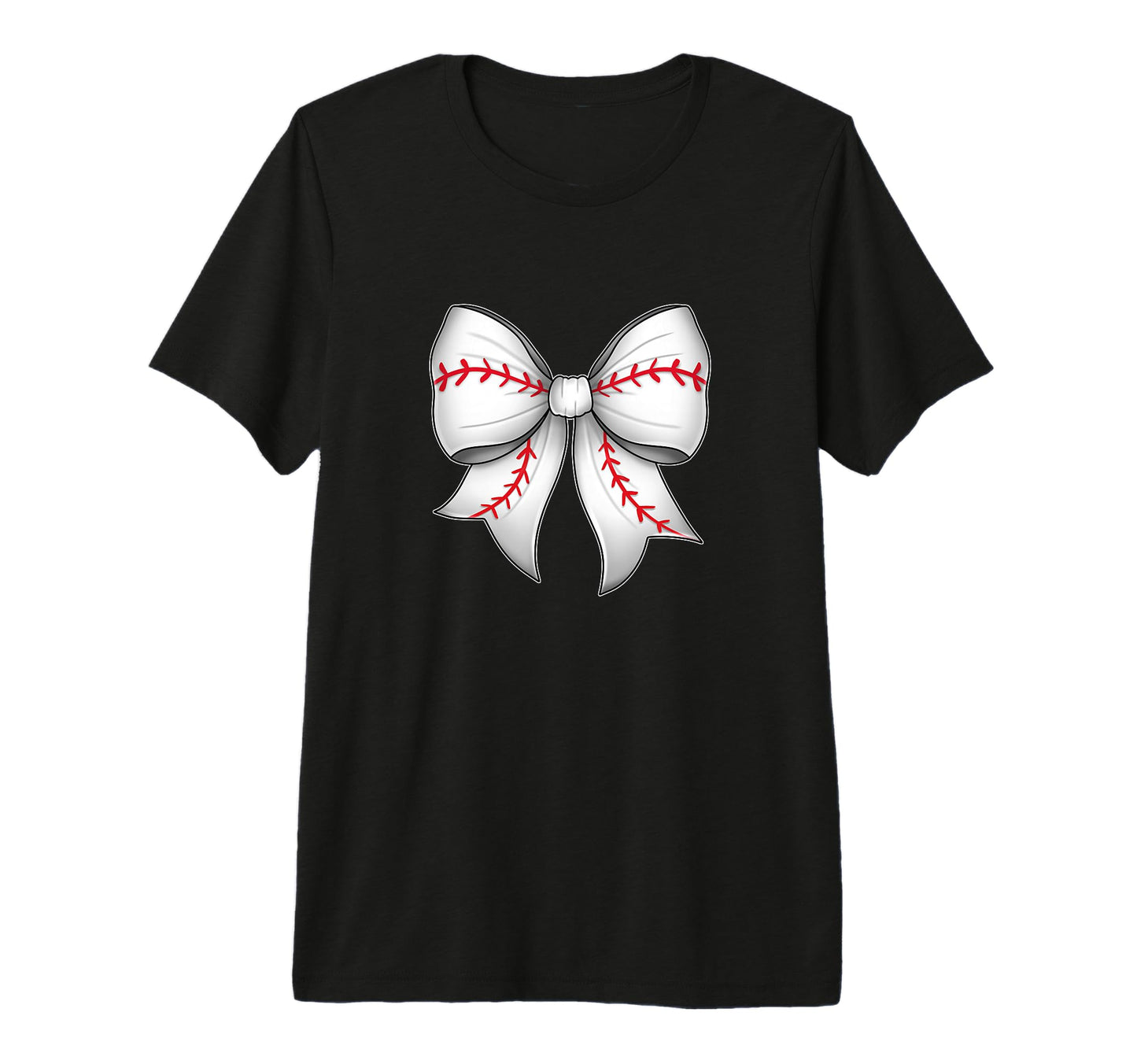 Stylish Bow Baseball Theme Tri Blend T-Shirt - Streetwear Style Unisex - T-Shirt, Sweatshirt, Hoodie