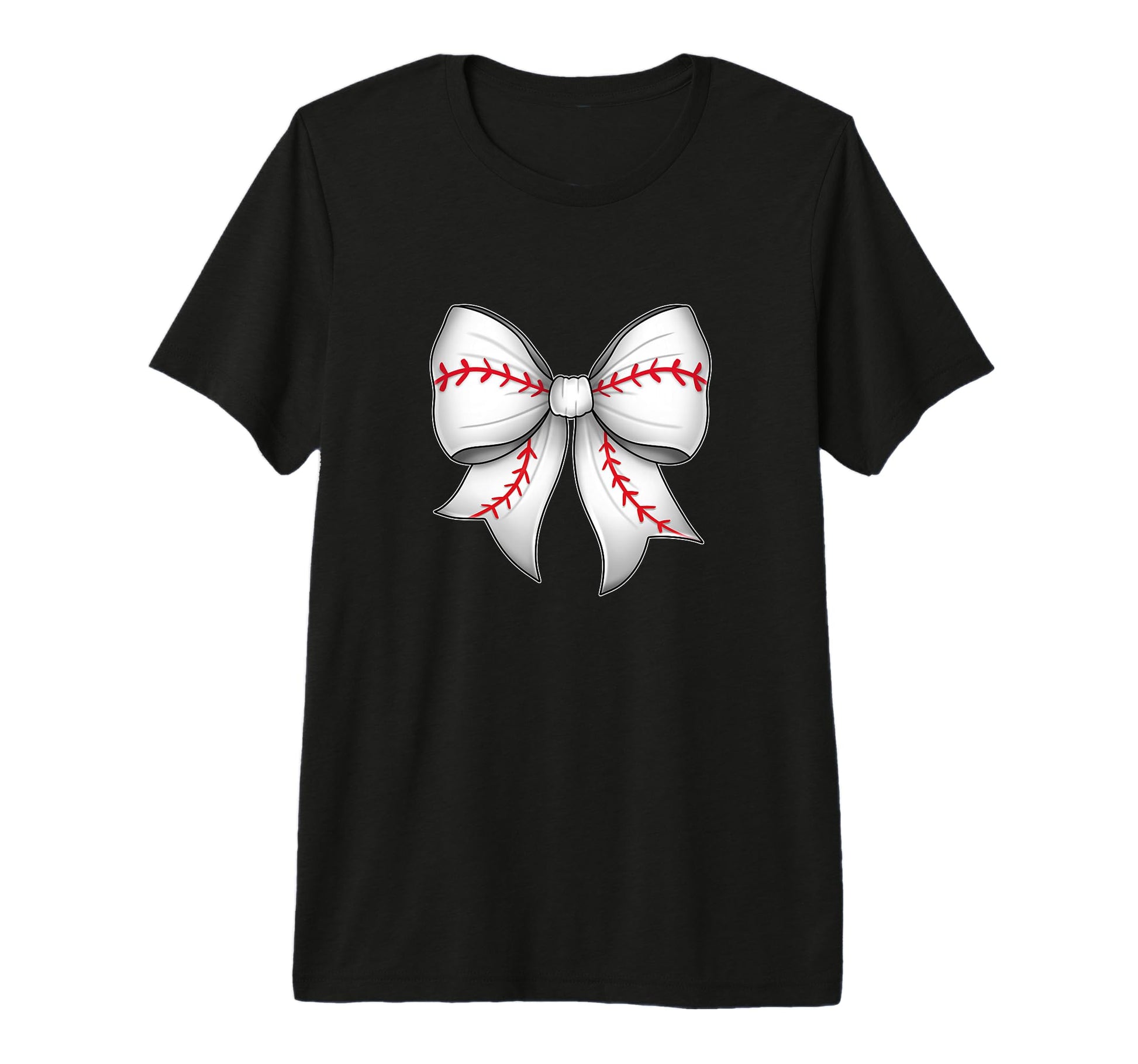 Stylish Bow Baseball Theme Tri Blend T-Shirt - Streetwear Style Unisex - T-Shirt, Sweatshirt, Hoodie