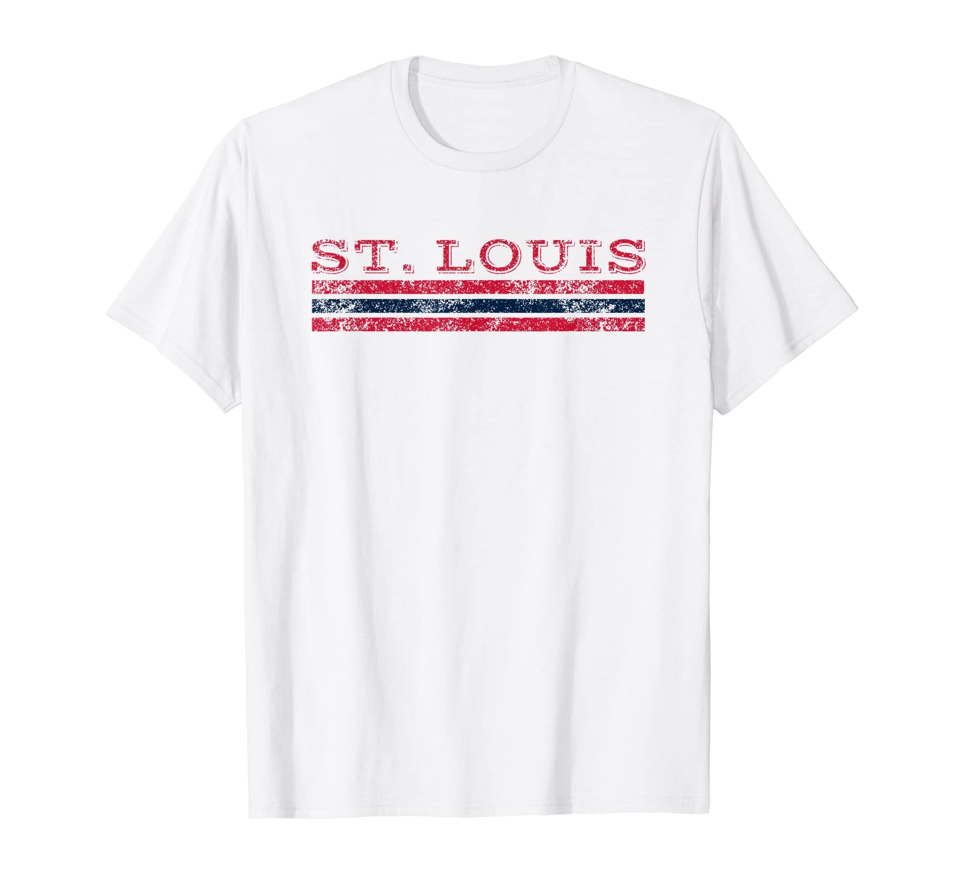 St Louis Missouri Weathered Stripe T-Shirt - Aesthetic Graphic Men Women - T-Shirt, Sweatshirt, Hoodie
