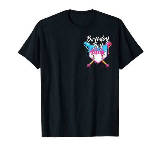 Baseball 6 Year Old Ice Cream Drip 6Th T-Shirt - Minimalist Print Unisex - T-Shirt, Sweatshirt, Hoodie