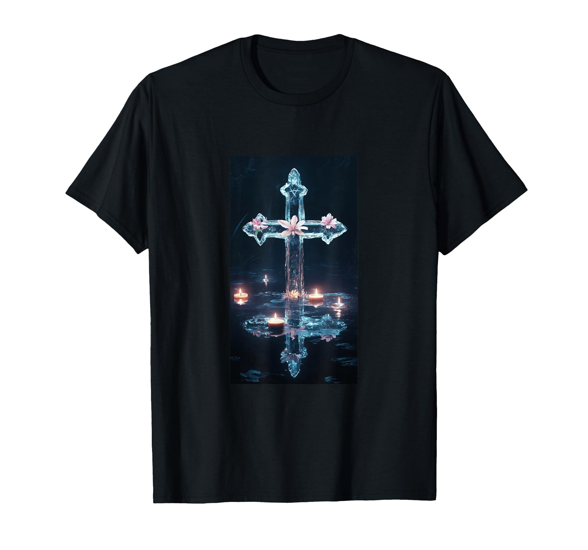 Gothic Cross Grunge Aesthetic Y2K Goth T-Shirt - Aesthetic Graphic Unisex - T-Shirt, Sweatshirt, Hoodie