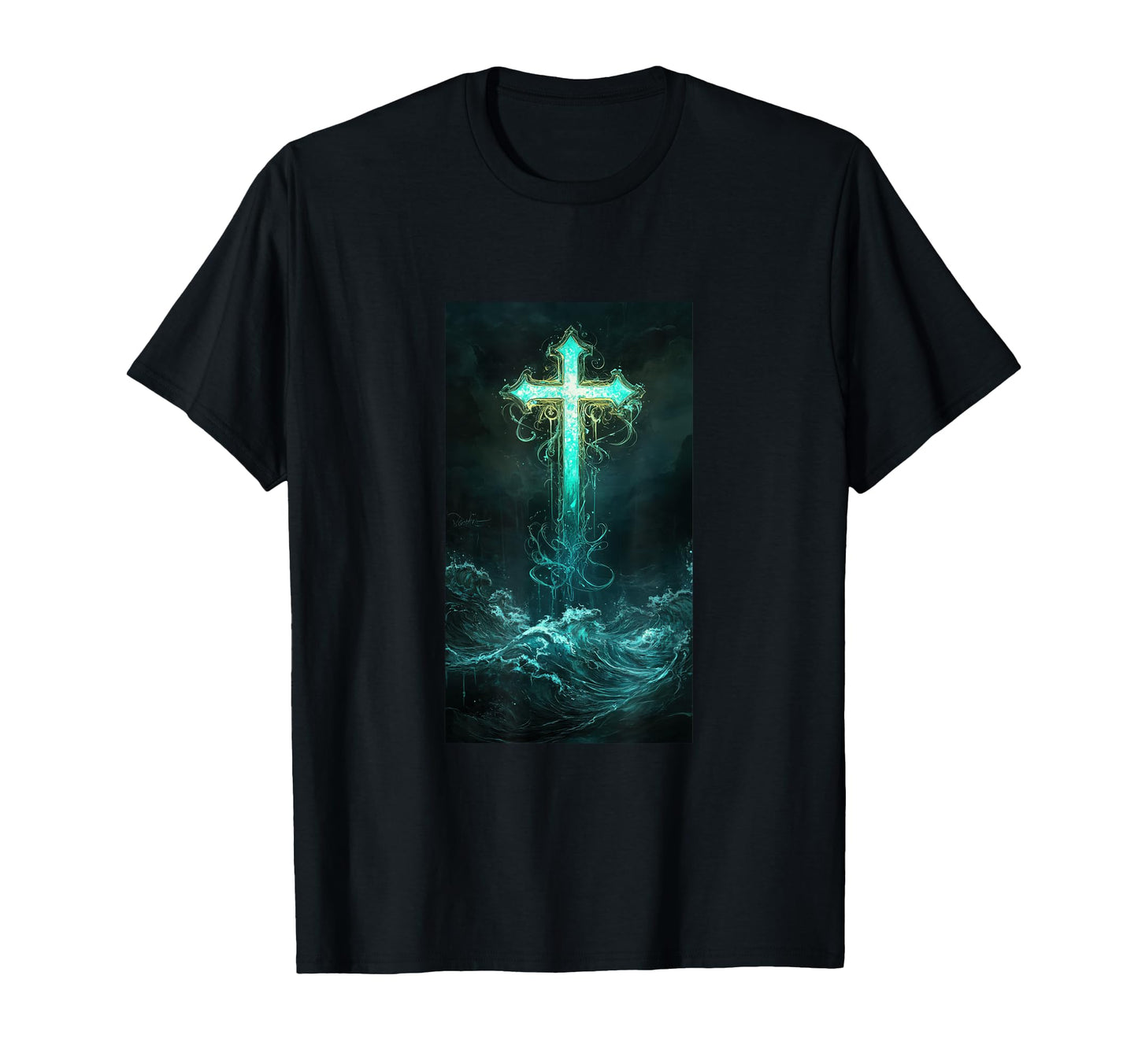 Gothic Cross Grunge Aesthetic T-Shirt - Casual Everyday Wear for Adults - T-Shirt, Sweatshirt, Hoodie