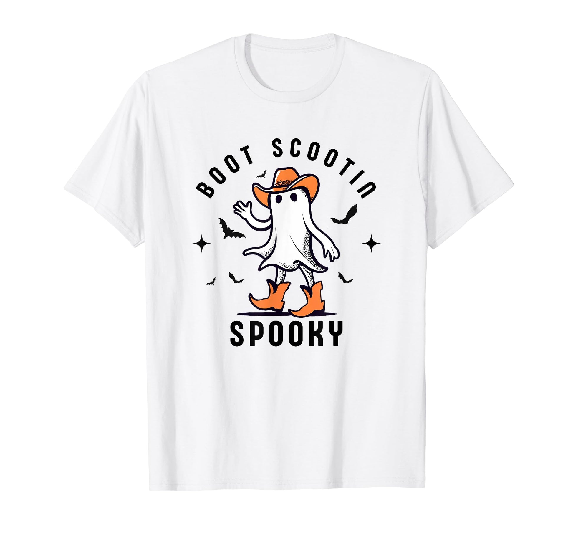 Western Halloween Cowboy Ghost Boot T-Shirt - Trendy Graphic Men Women - T-Shirt, Sweatshirt, Hoodie
