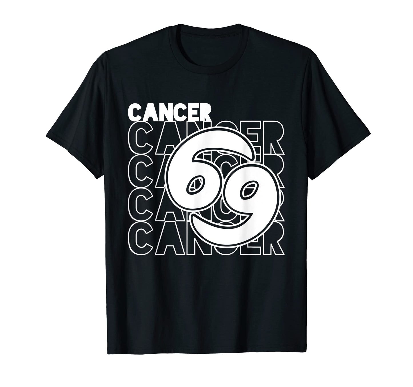 Cancer Zodiac Typography Astrology T-Shirt - Trendy Graphic for Adults - T-Shirt, Sweatshirt, Hoodie