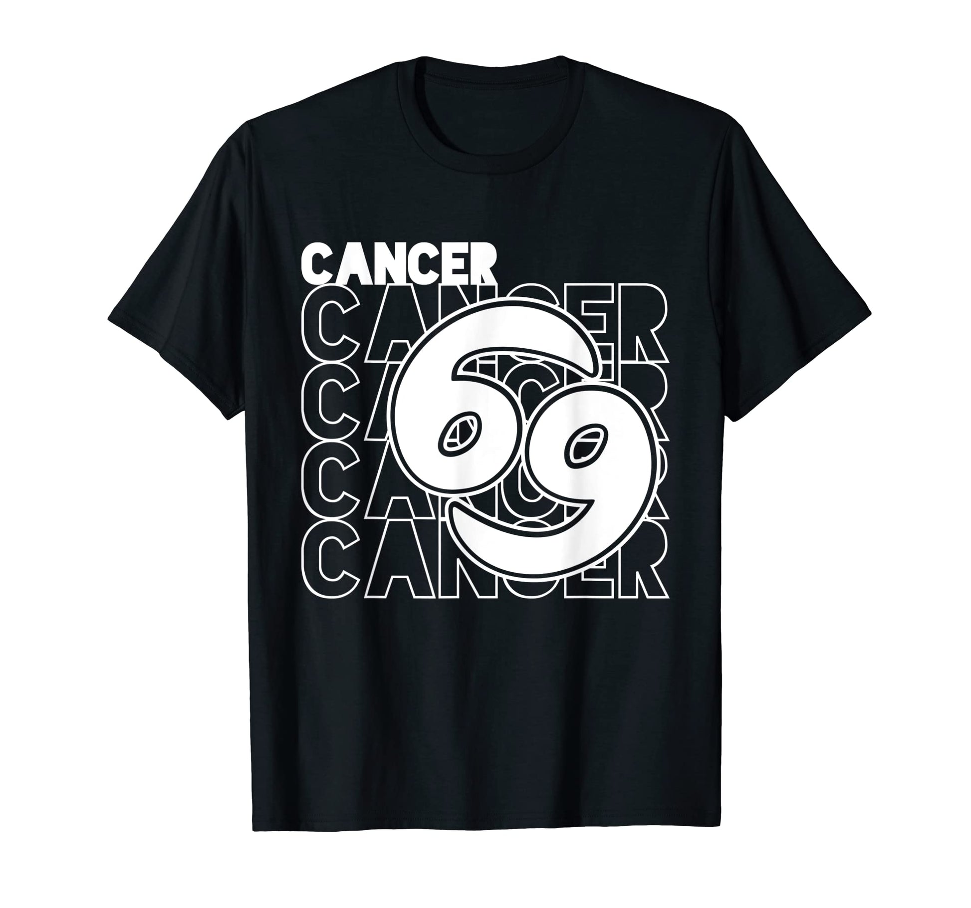 Cancer Zodiac Typography Astrology T-Shirt - Trendy Graphic for Adults - T-Shirt, Sweatshirt, Hoodie