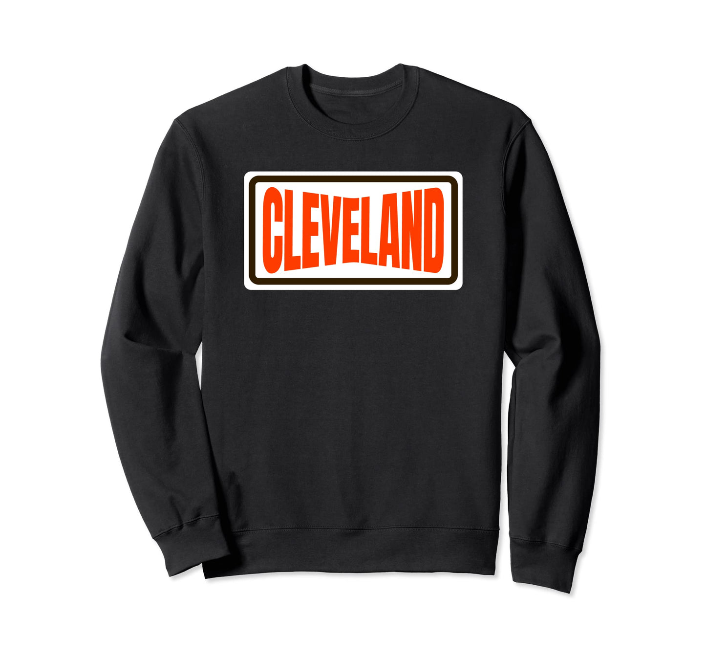 Cleveland Orange Brown Stripe Sweatshirt - Streetwear Style Men Women - T-Shirt, Sweatshirt, Hoodie