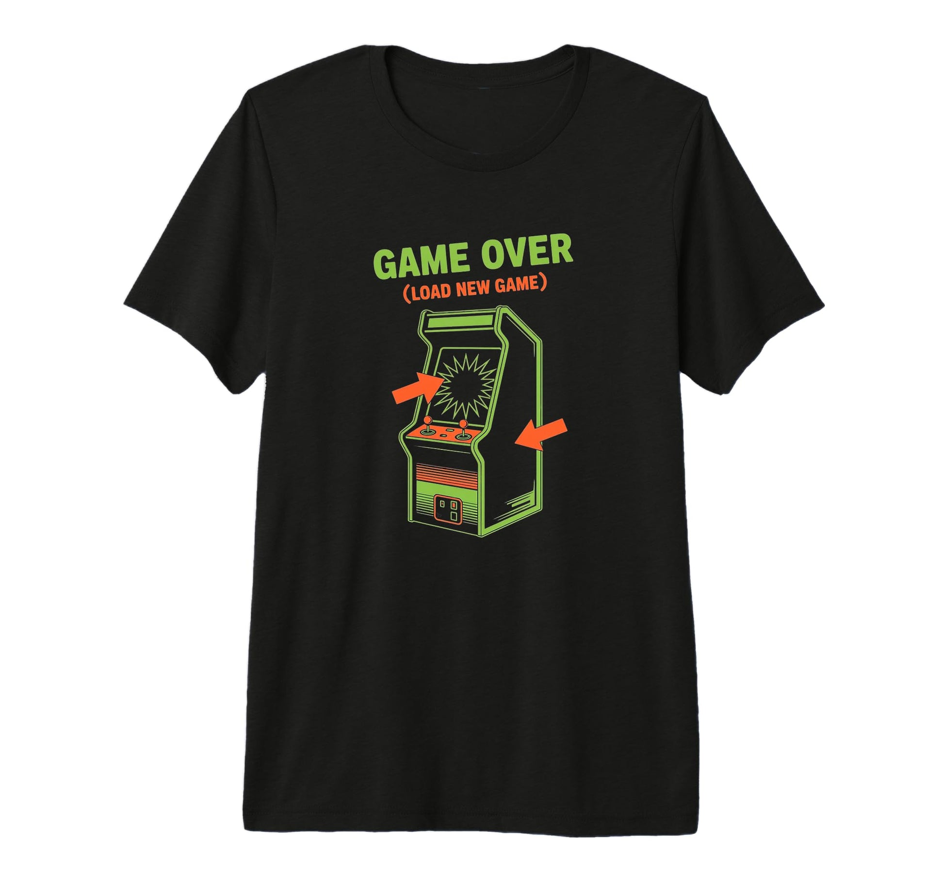Game Over Load New Game Arcade Gamer Tri T-Shirt - Minimalist Print Unisex - T-Shirt, Sweatshirt, Hoodie