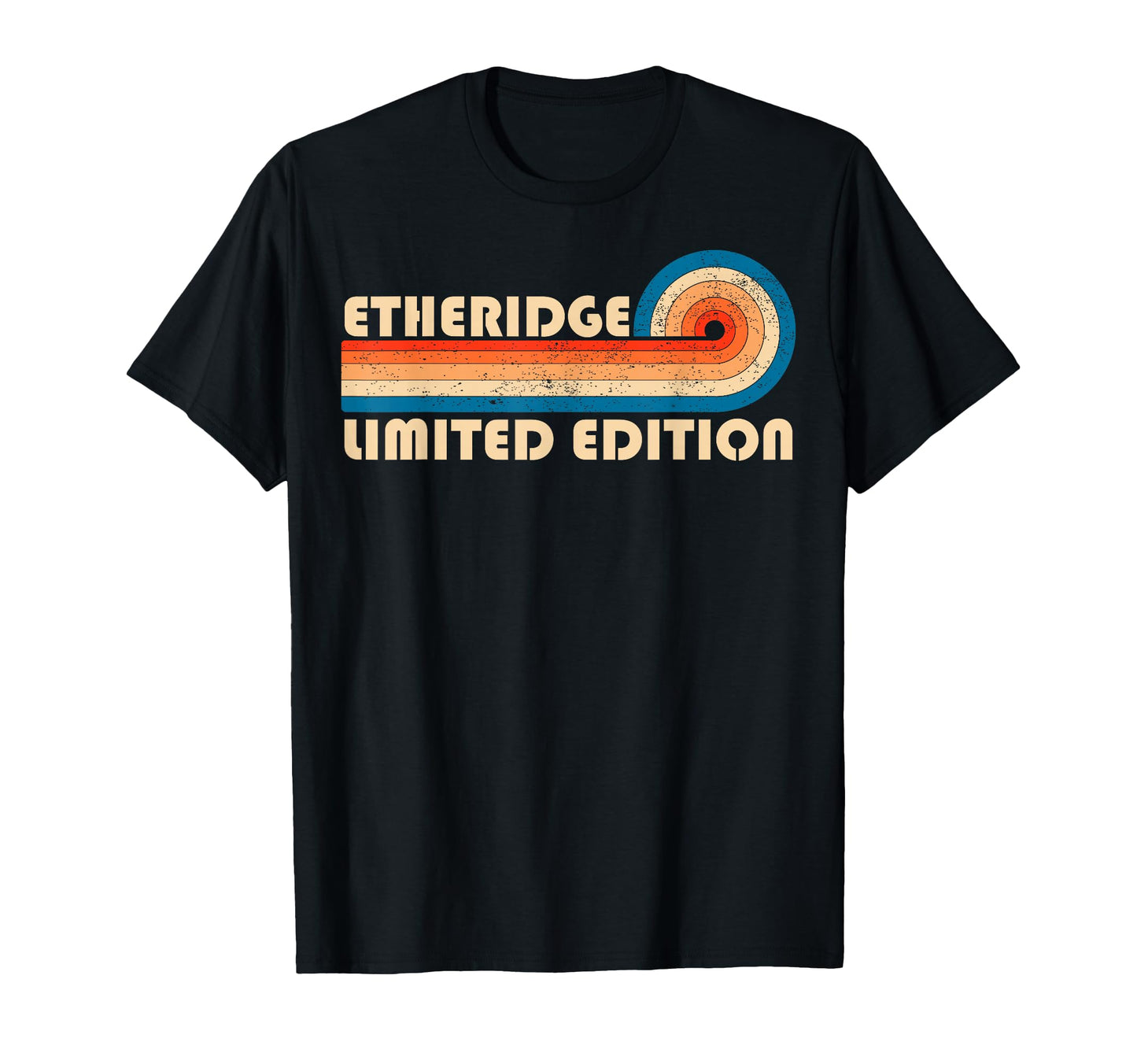 Etheridge 70S 80S Sunset Stripe T-Shirt - Trendy Graphic Men Women - T-Shirt, Sweatshirt, Hoodie