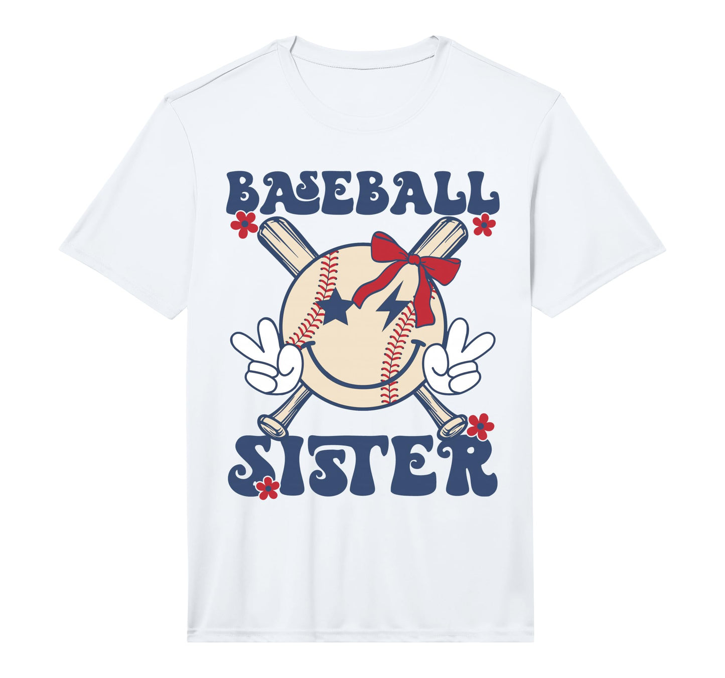 Baseball Sister Coquette Bow Sport Lovers T-Shirt - Novelty Apparel Unisex - T-Shirt, Sweatshirt, Hoodie