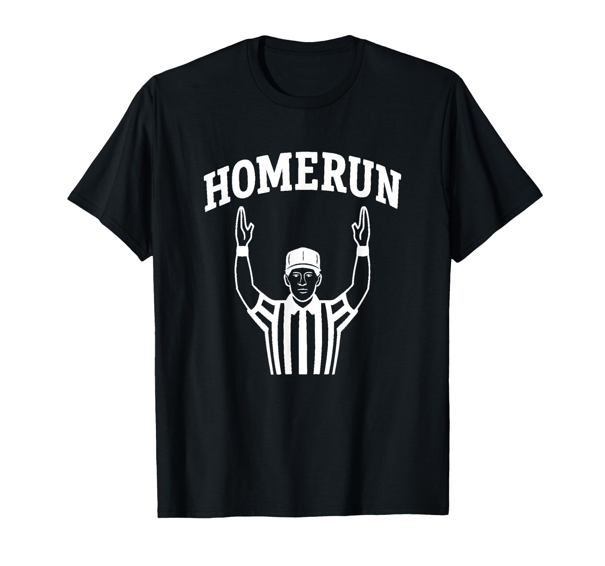 White Homerun Field Goal Funny T-Shirt - Minimalist Print for Adults - T-Shirt, Sweatshirt, Hoodie