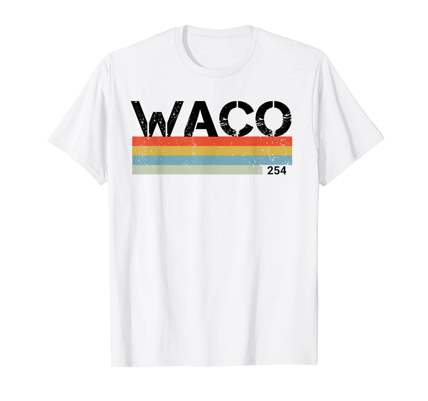 Waco Area Code 254 Stripes T-Shirt - Trendy Graphic for Adults - T-Shirt, Sweatshirt, Hoodie