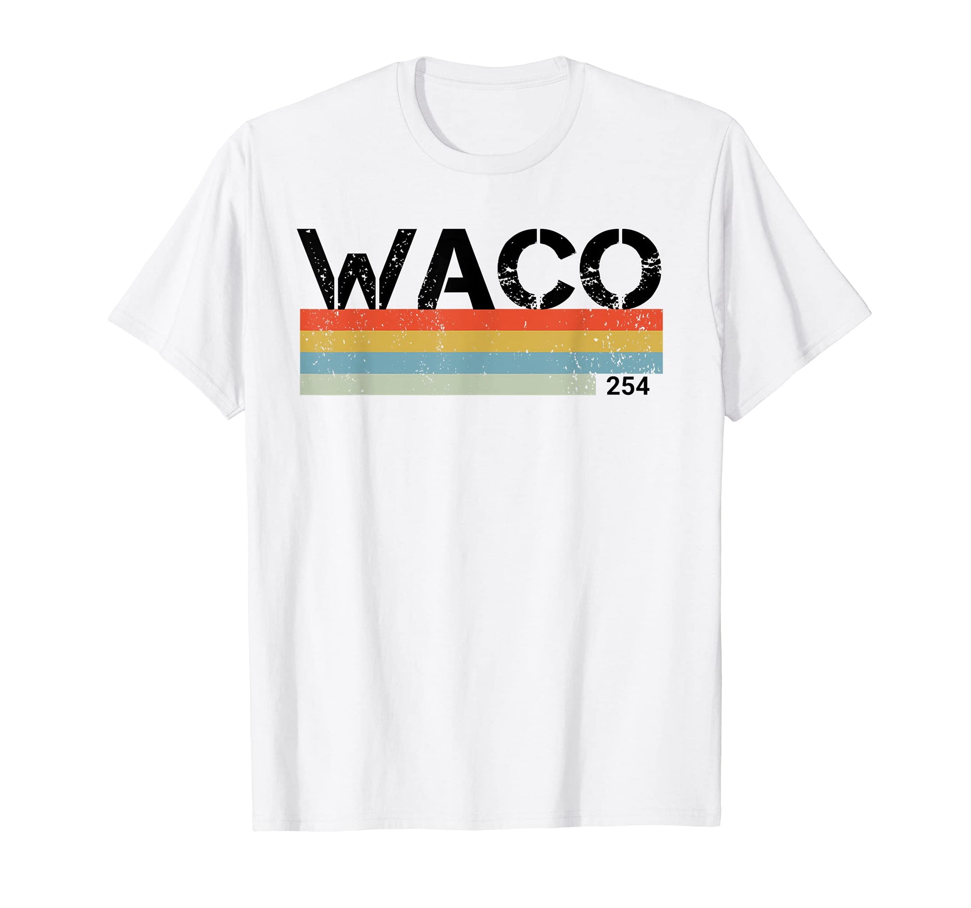 Waco Area Code 254 Stripes T-Shirt - Trendy Graphic for Adults - T-Shirt, Sweatshirt, Hoodie