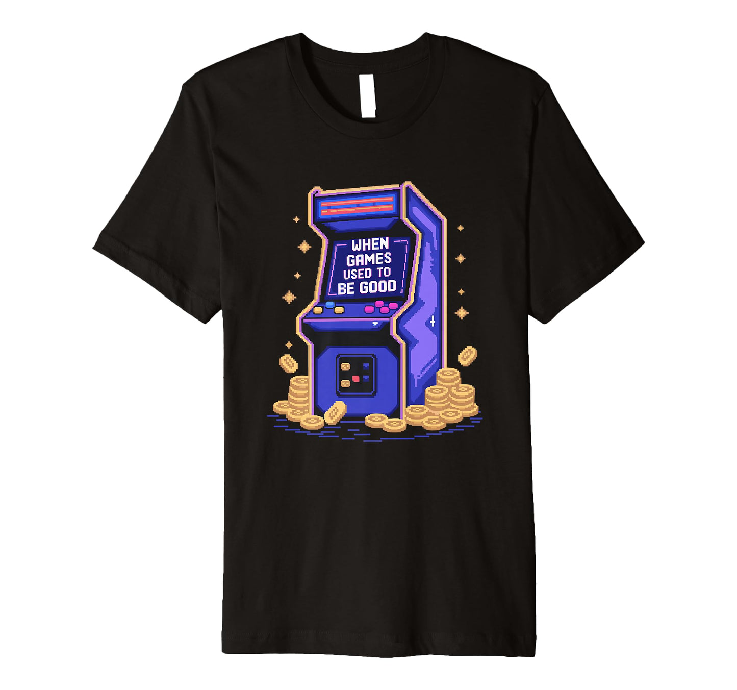 Arcade Machine Joystick Nostalgic T-Shirt - Novelty Apparel Men Women - T-Shirt, Sweatshirt, Hoodie