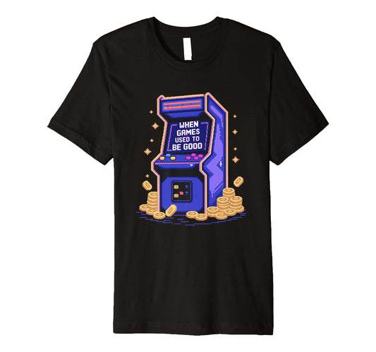 Arcade Machine Joystick Nostalgic T-Shirt - Novelty Apparel Men Women - T-Shirt, Sweatshirt, Hoodie