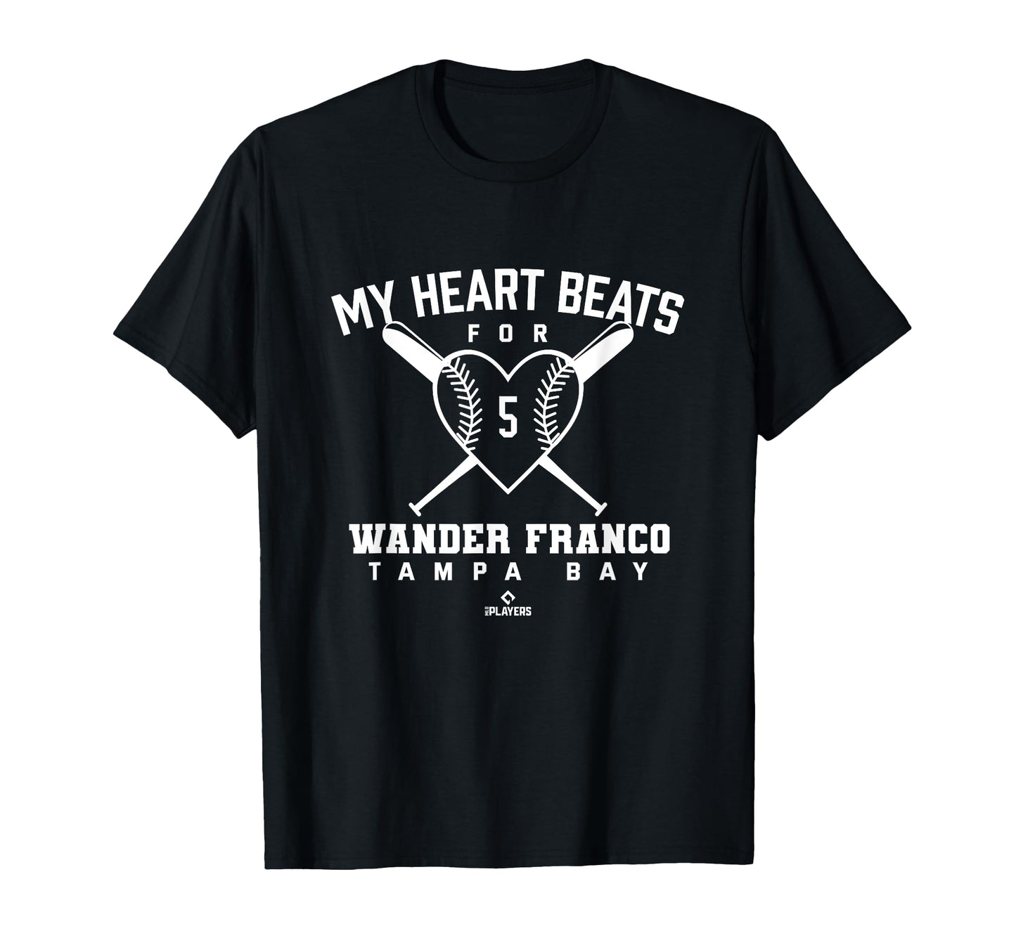 My Heart Beats Wander Franco Baseball T-Shirt - Trendy Graphic Unisex - T-Shirt, Sweatshirt, Hoodie