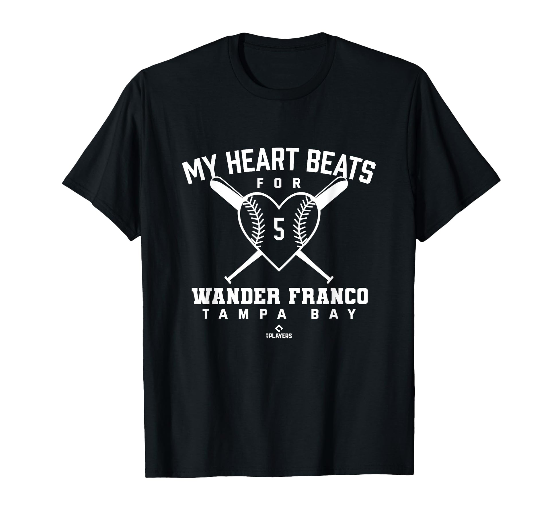 My Heart Beats Wander Franco Baseball T-Shirt - Trendy Graphic Unisex - T-Shirt, Sweatshirt, Hoodie