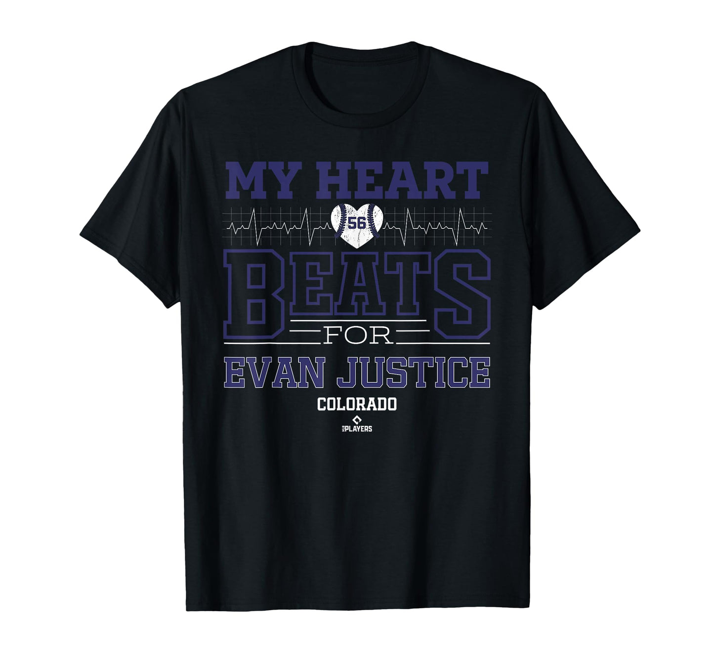 My Heart Beats Evan Justice Colorado T-Shirt - Unique Graphic for Adults - T-Shirt, Sweatshirt, Hoodie