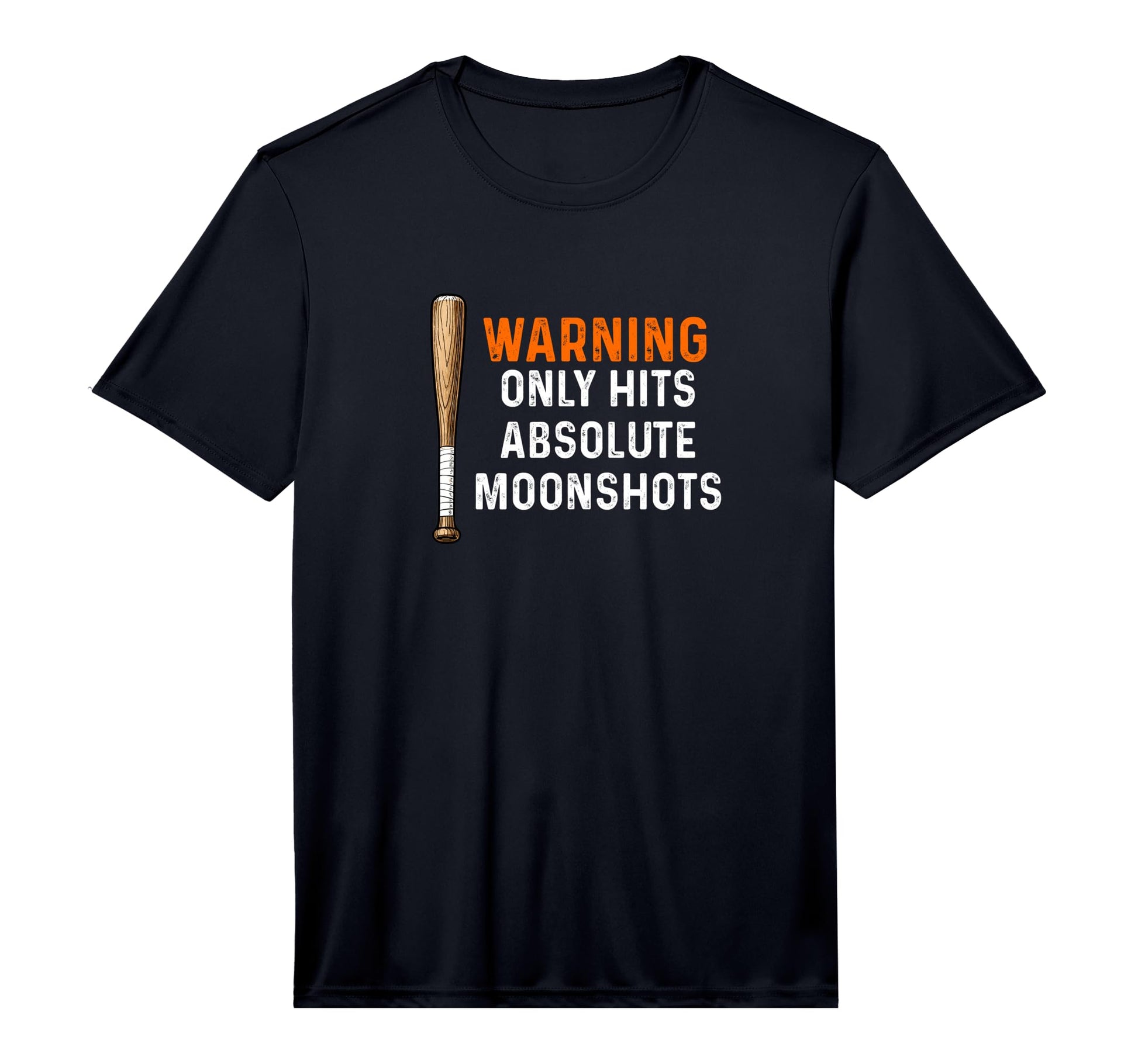 Warning Only Hits Moonshots Baseball T-Shirt - Streetwear Style Men Women - T-Shirt, Sweatshirt, Hoodie