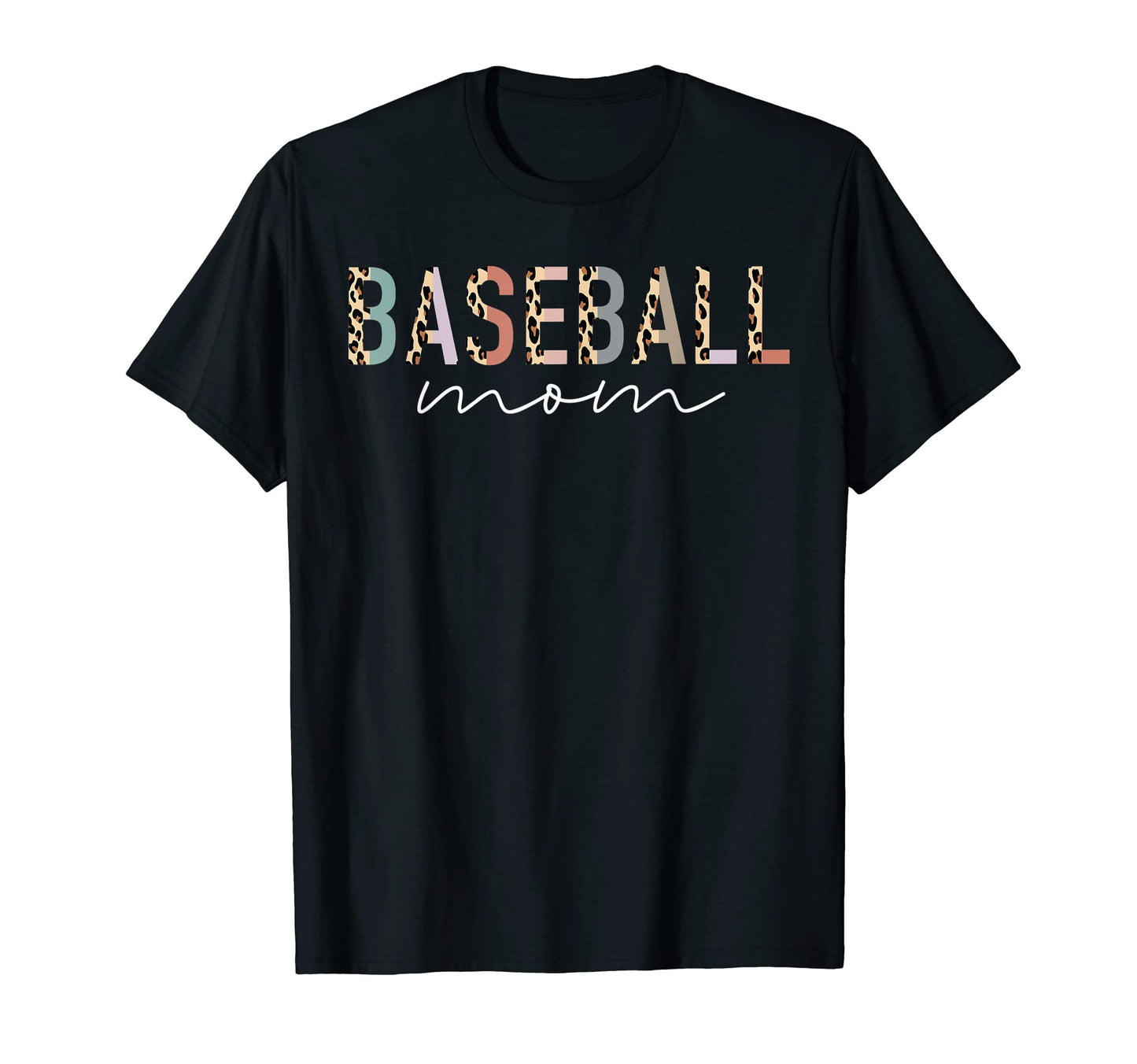 Baseball Mom Gifts Leopard Baseball T-Shirt - Trendy Graphic for Adults - T-Shirt, Sweatshirt, Hoodie