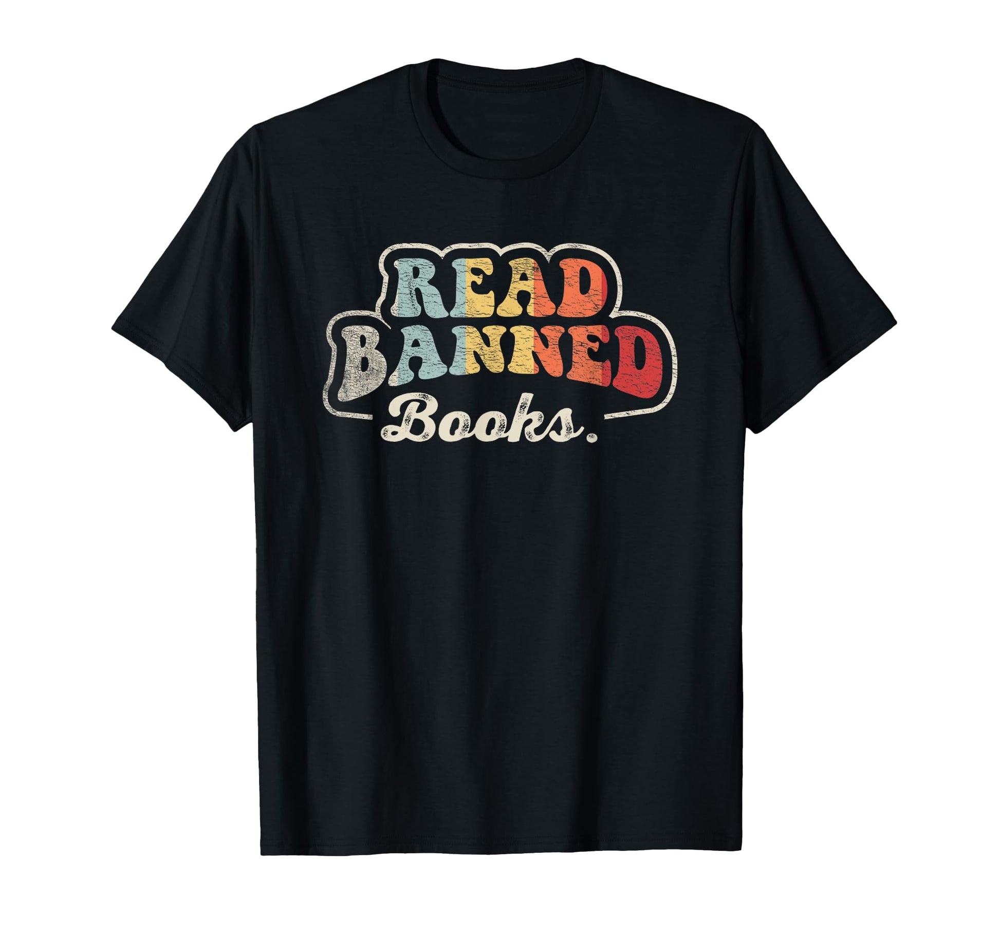 Read Banned Books Bold Typography T-Shirt - Custom Art Print Men Women - T-Shirt, Sweatshirt, Hoodie